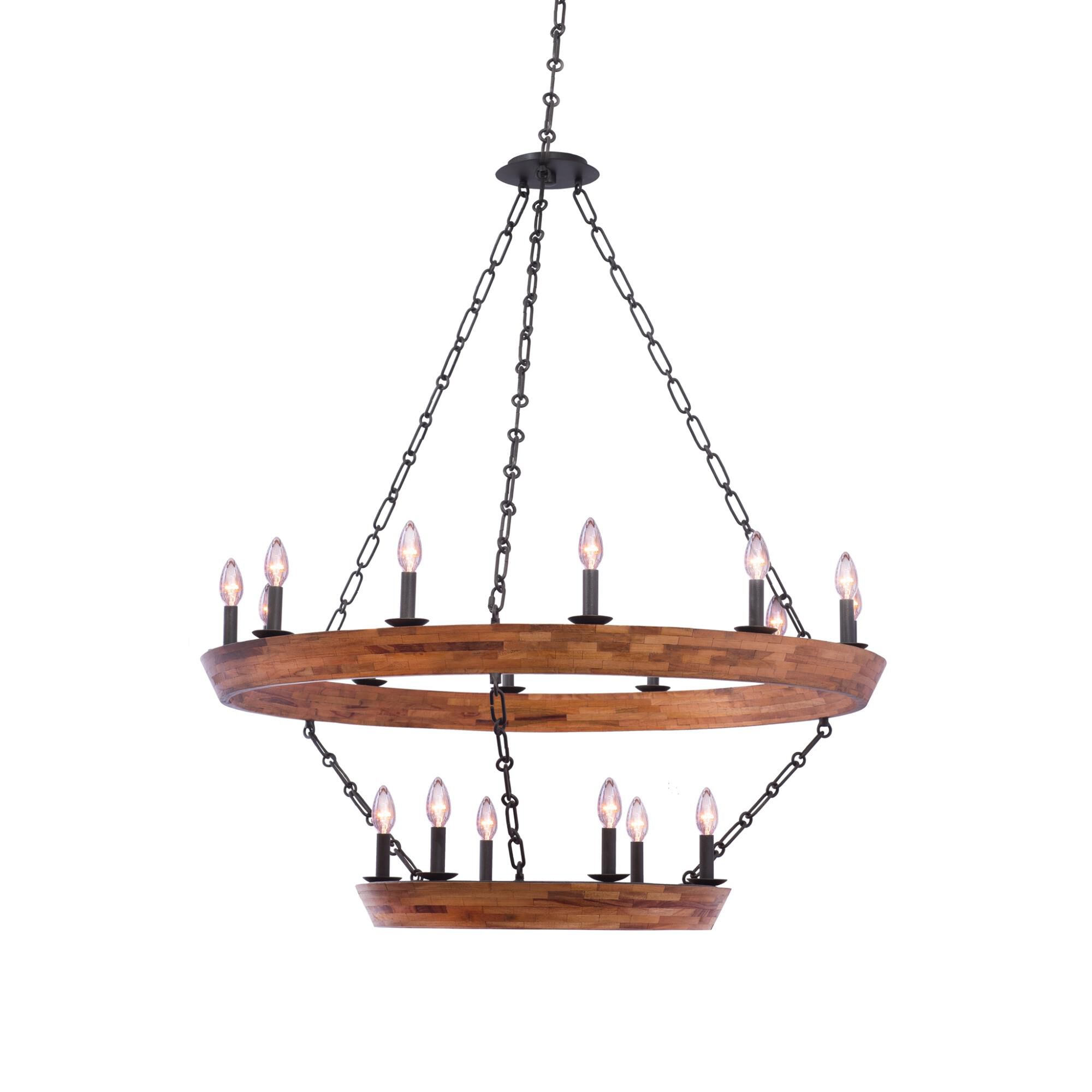 Landsdale 42 Inch 18 Light Chandelier by Kalco Lighting