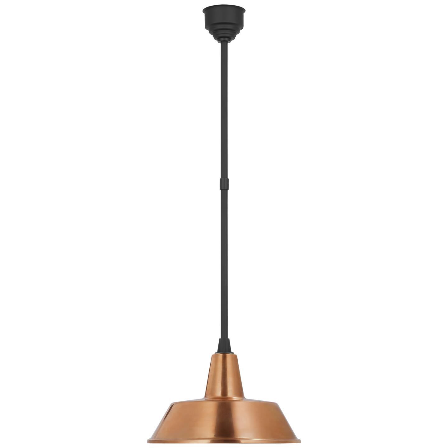 Shown in Matte Black finish and Copper shade