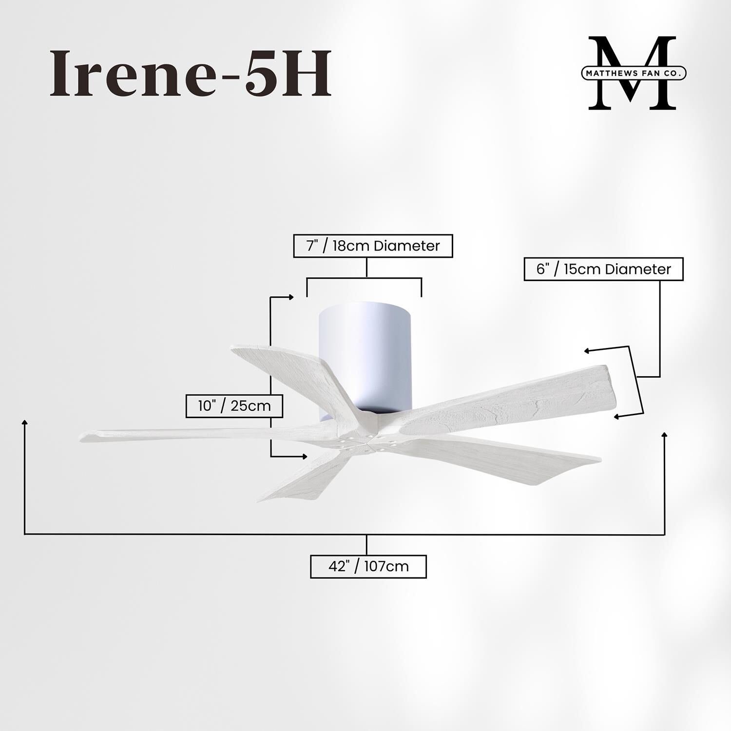 Shown in White finish