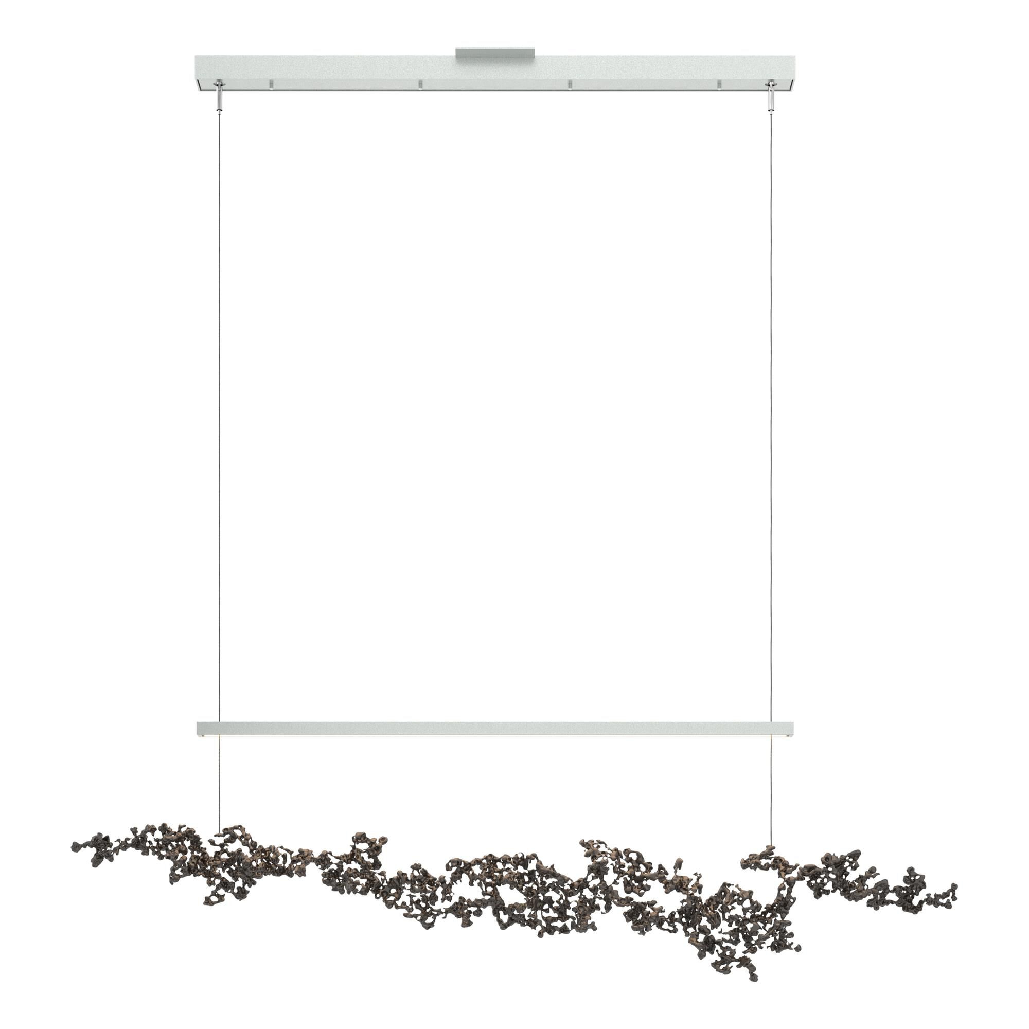 Shown in Vintage Platinum finish and Oil Rubbed Bronze Aluminum shade