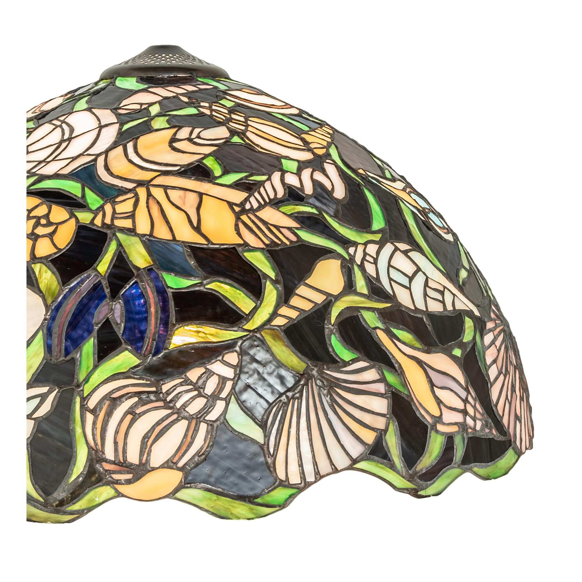 Shown with Amber /Acrylic;Green;Beige glass