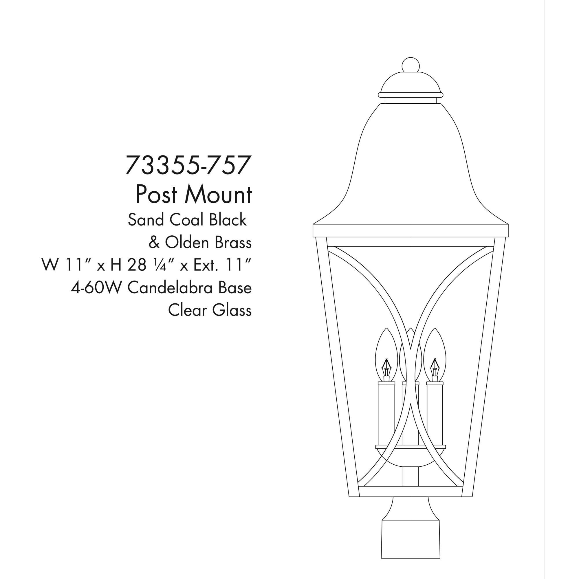 Cardigan 28 Inch Outdoor Post Lamp by Minka Lavery