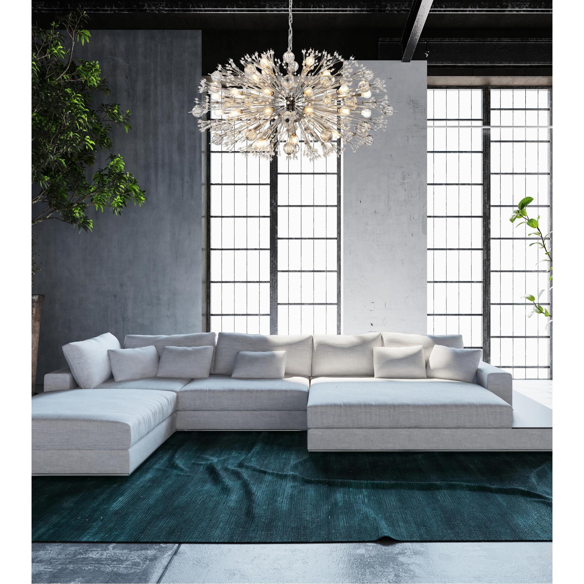 Shown in Chrome finish and Royal Cut crystal