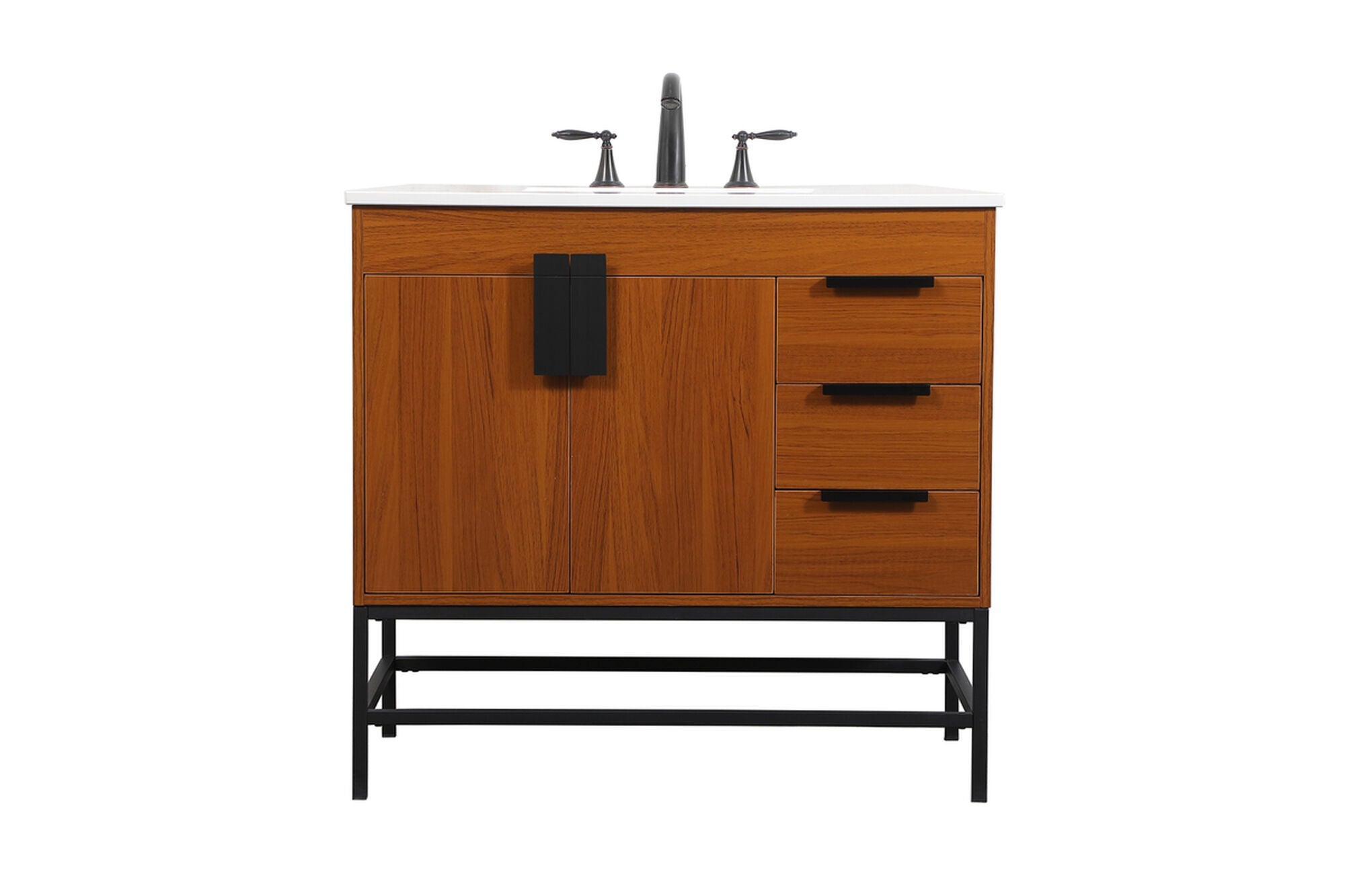 Shown in Teak finish