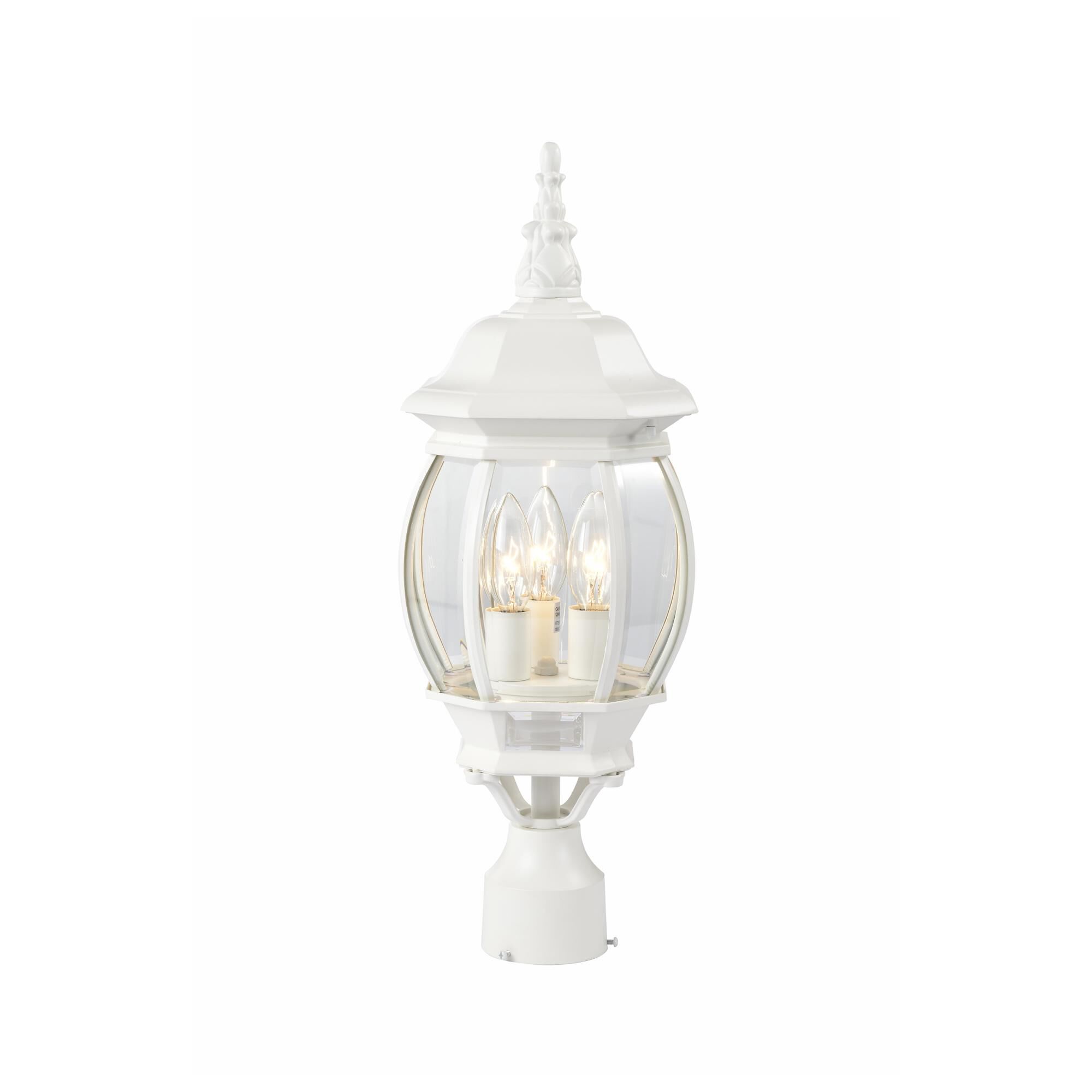 Central Park 21 Inch Tall 3 Light Outdoor Post Lamp by Nuvo Lighting