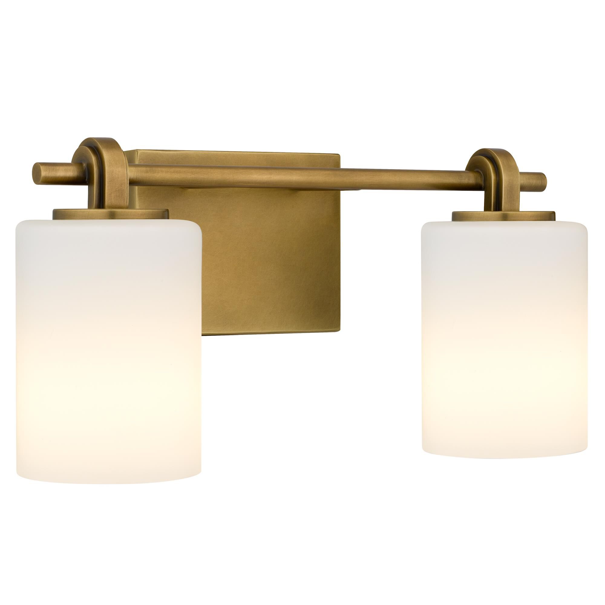 Shown in Weathered Brass finish and Opal Etched Glass shade