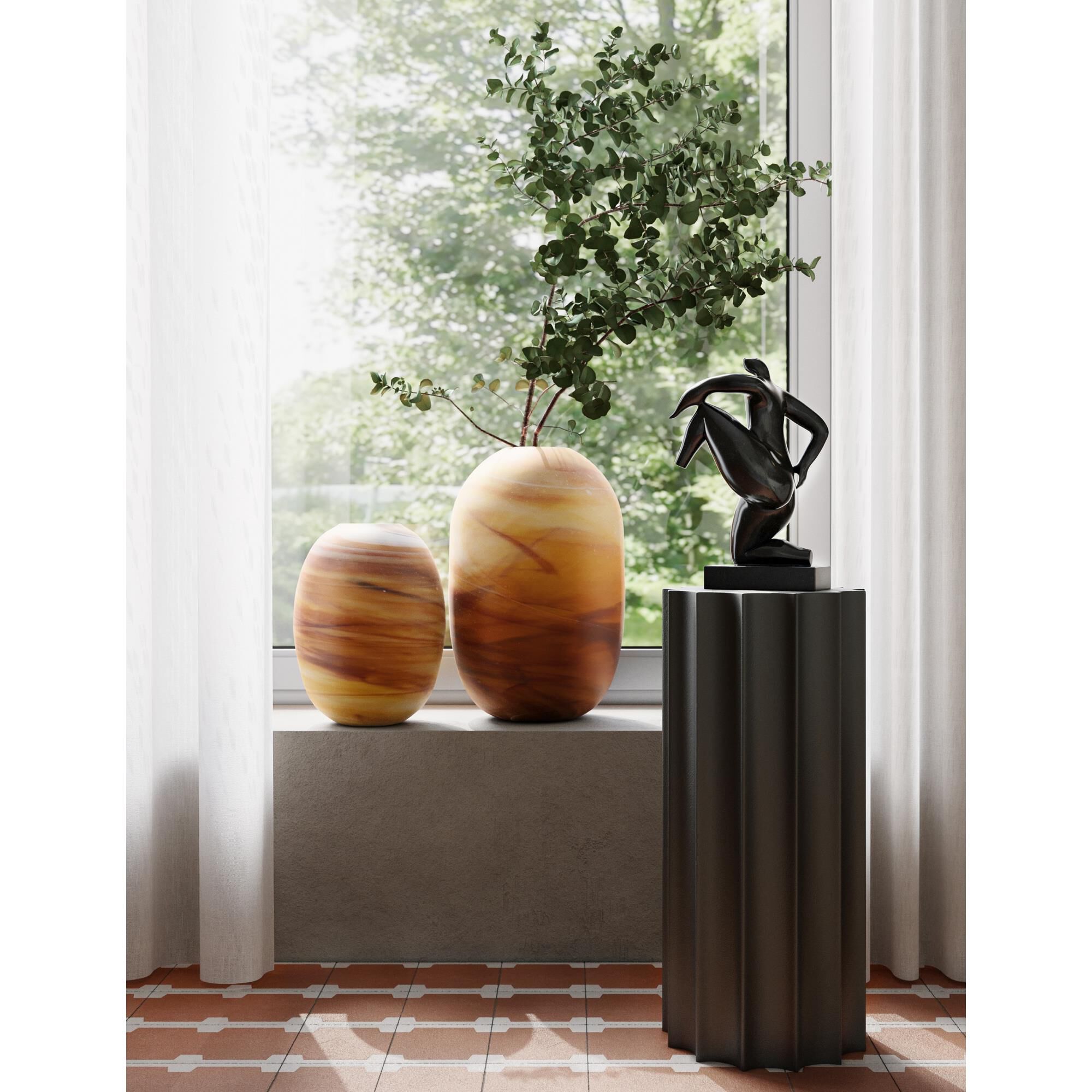 Desert Storm Vase-Urn by Currey and Company