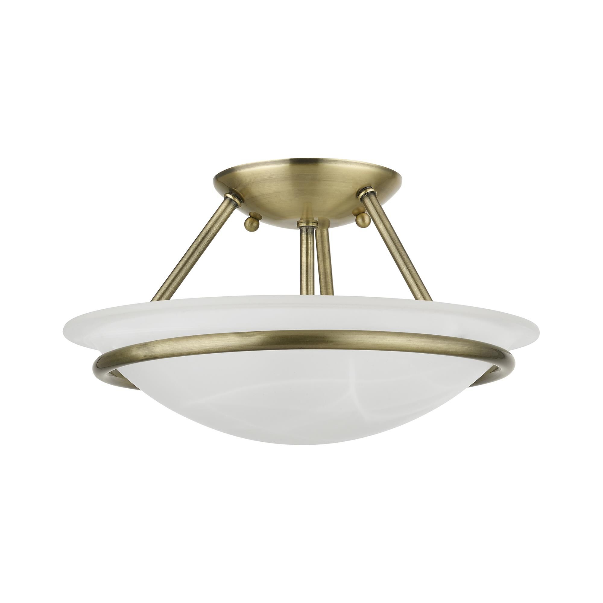 Newburgh 2 Light Semi Flush Mount by Livex Lighting