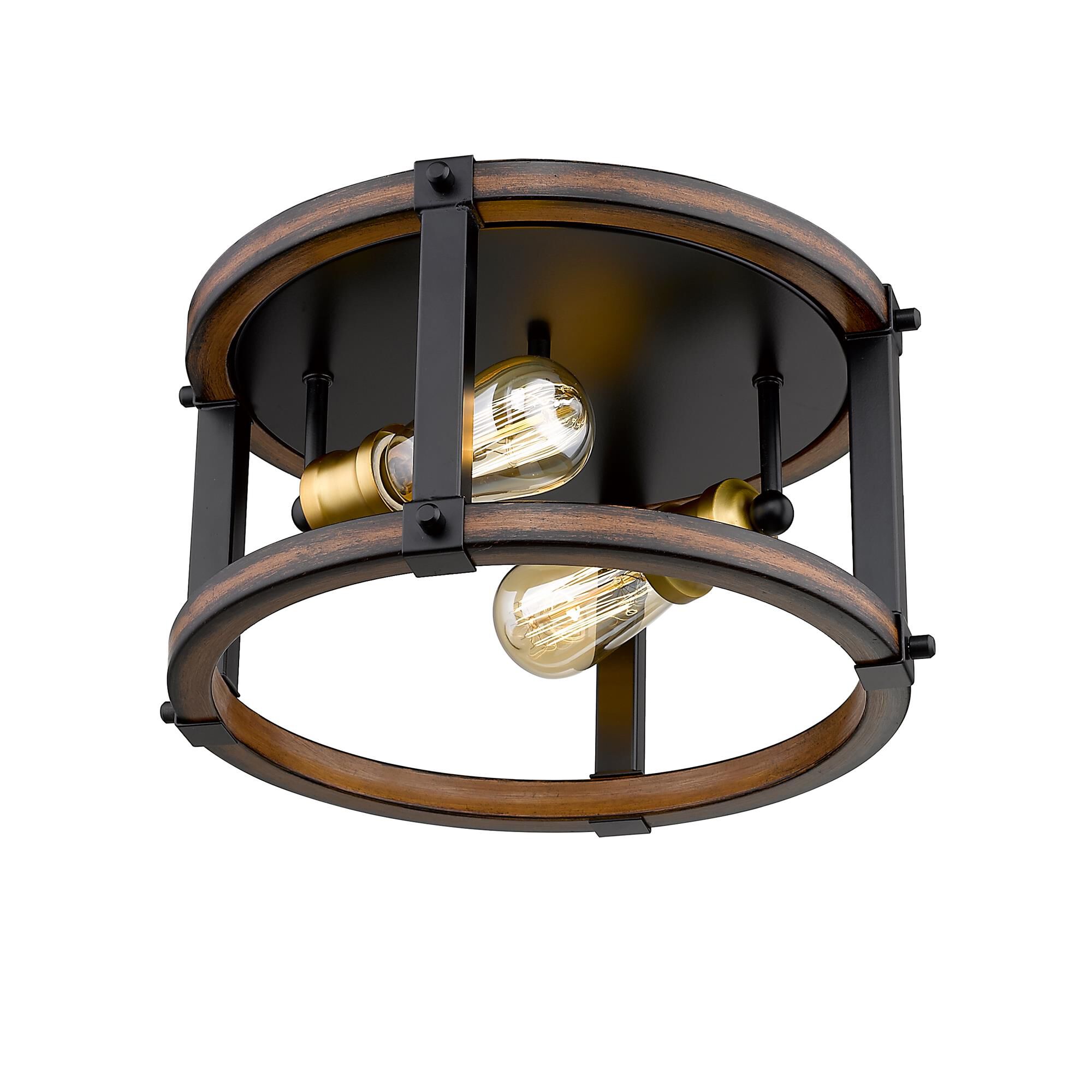 Shown in Rustic Mahogany finish and --- glass and --- shade