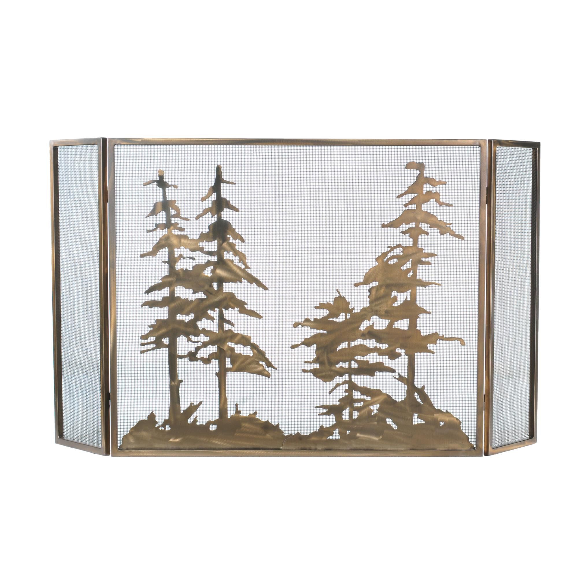 Tall Pines Fireplace Screen by Meyda Lighting