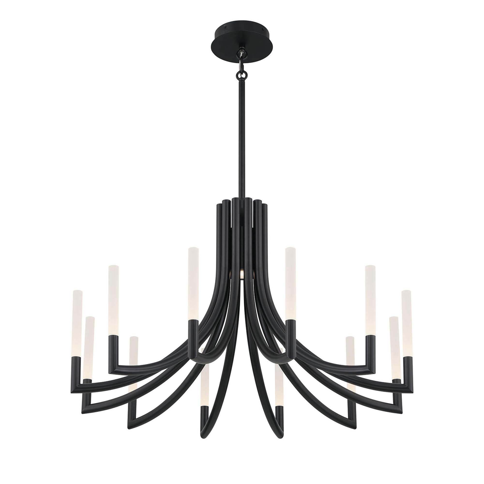 Shown in Black finish and Frosted Acrylic glass