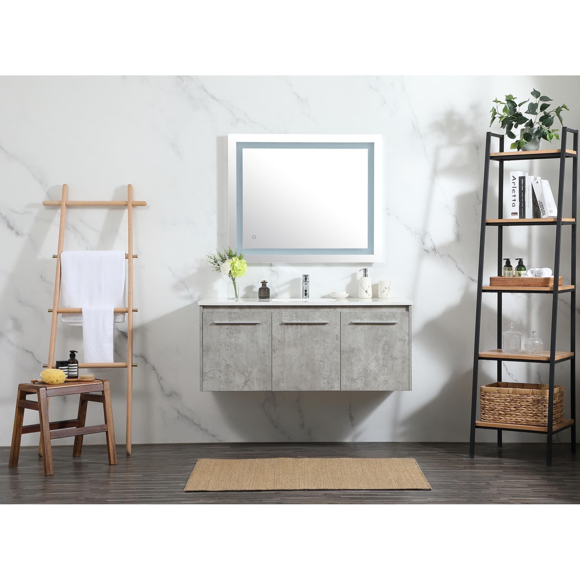 Shown in Concrete Grey finish
