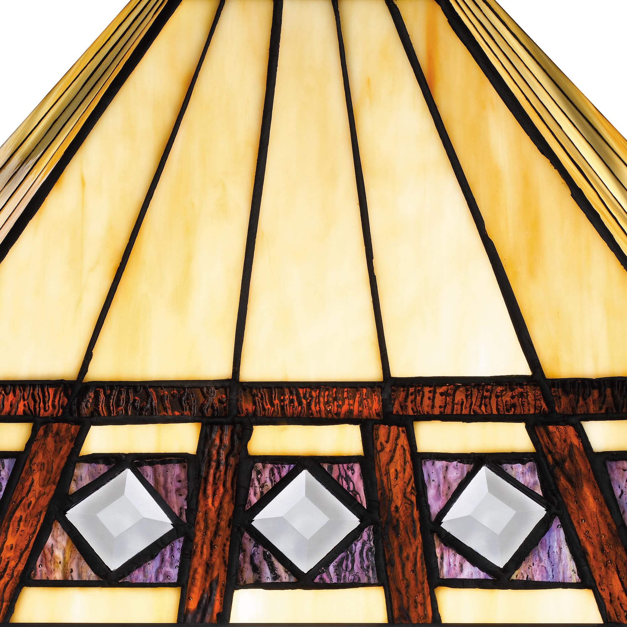 Shown in Matte Black finish and Multicolor Art glass