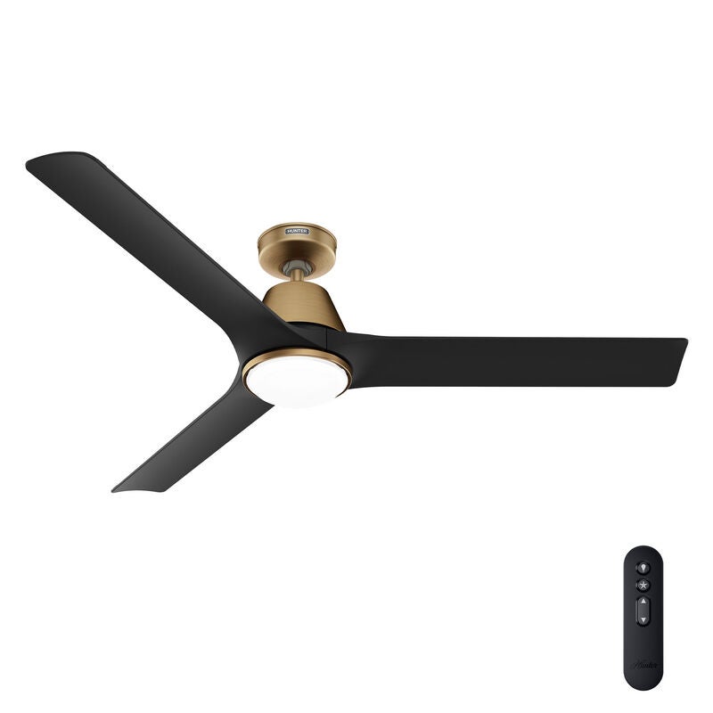 Aeronaut 60 Inch Ceiling Fan with Light Kit by Hunter Fan