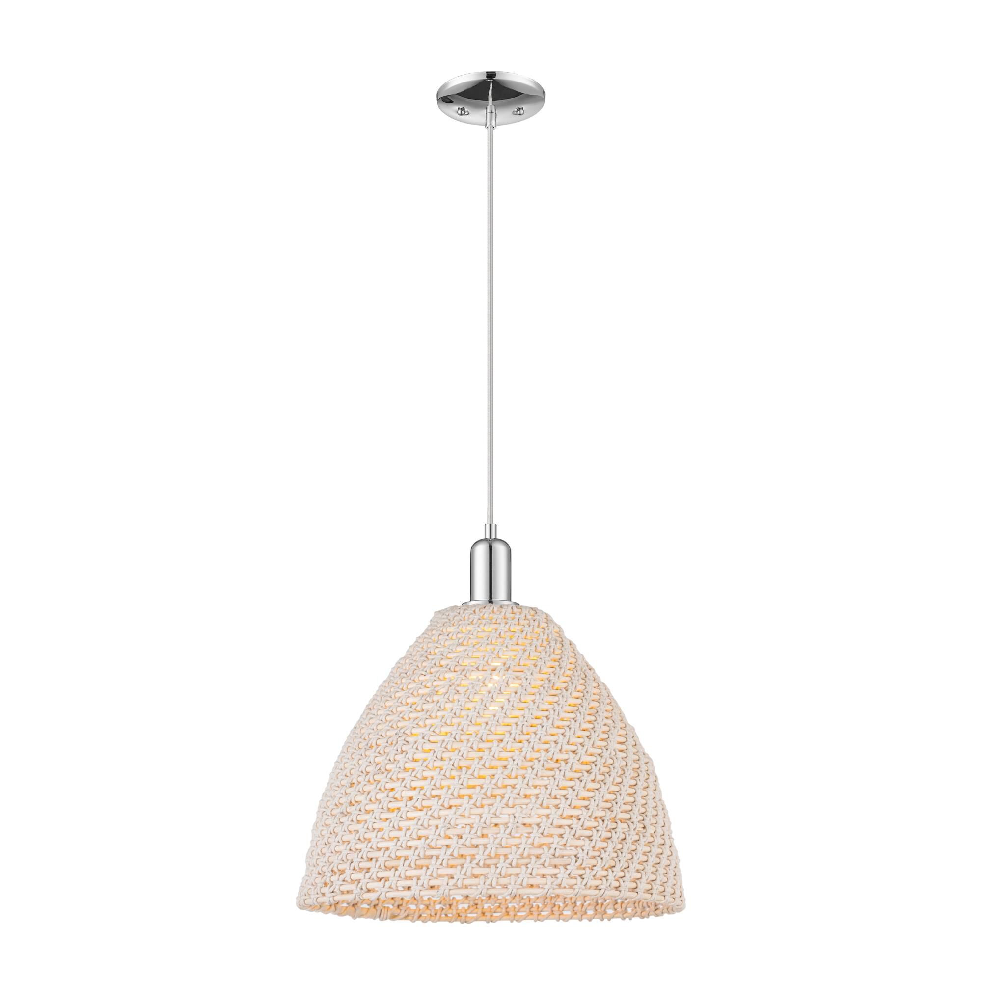 Bruno Marashlian Natural Ballston Dome 16 Inch Large Pendant by Innovations Lighting
