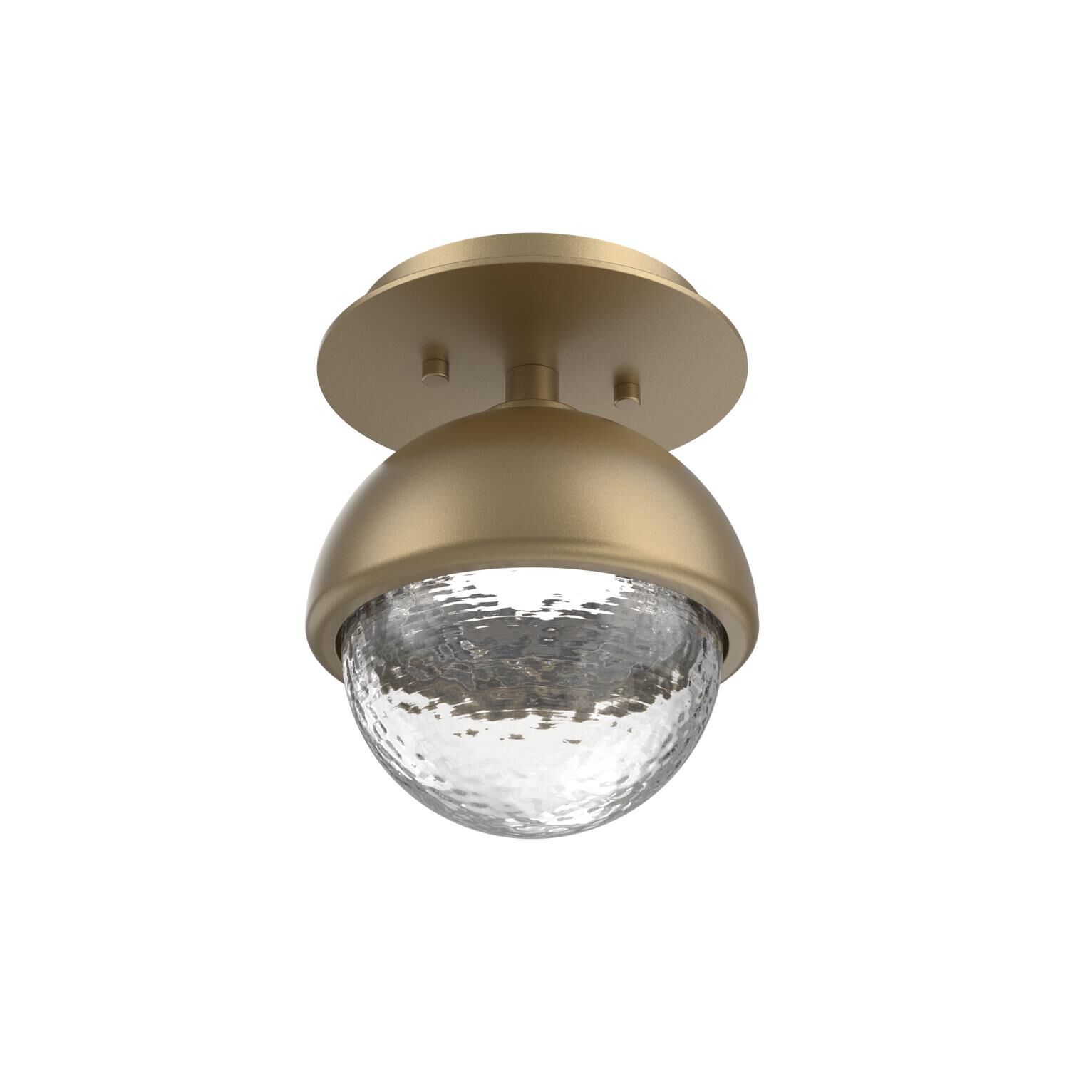 Shown in Gilded Brass finish and Clear glass and Metal Shade Matching Finish accent