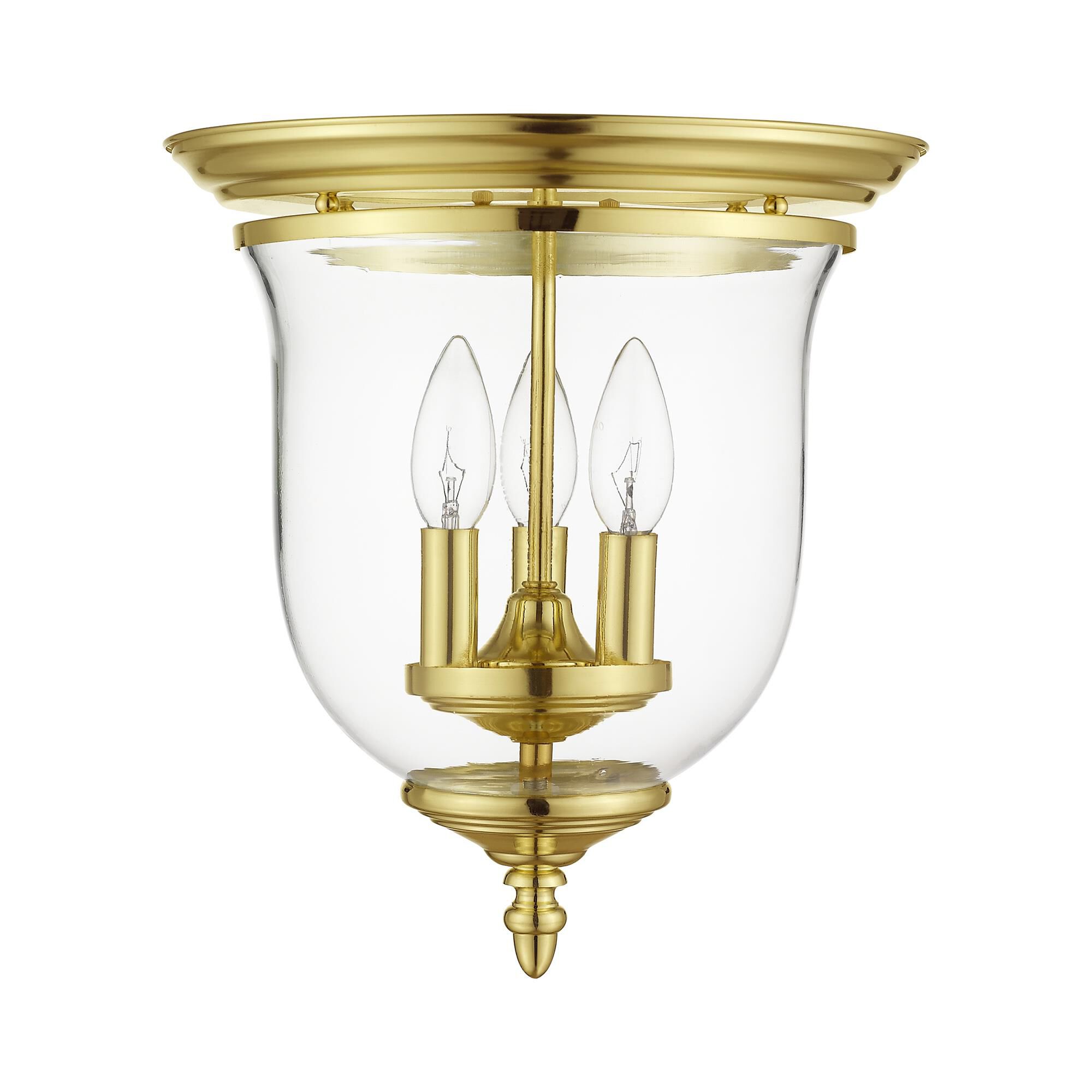 Legacy 12 Inch 3 Light Flush Mount by Livex Lighting