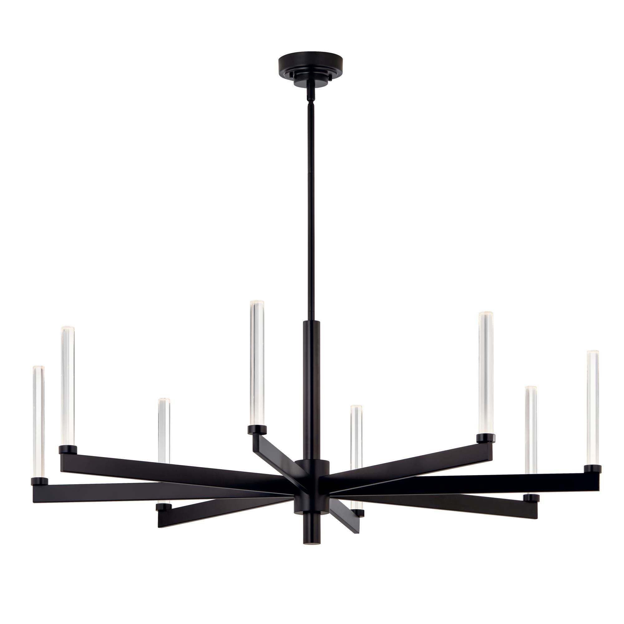Shown in Black finish and Clear Optical Crystal glass