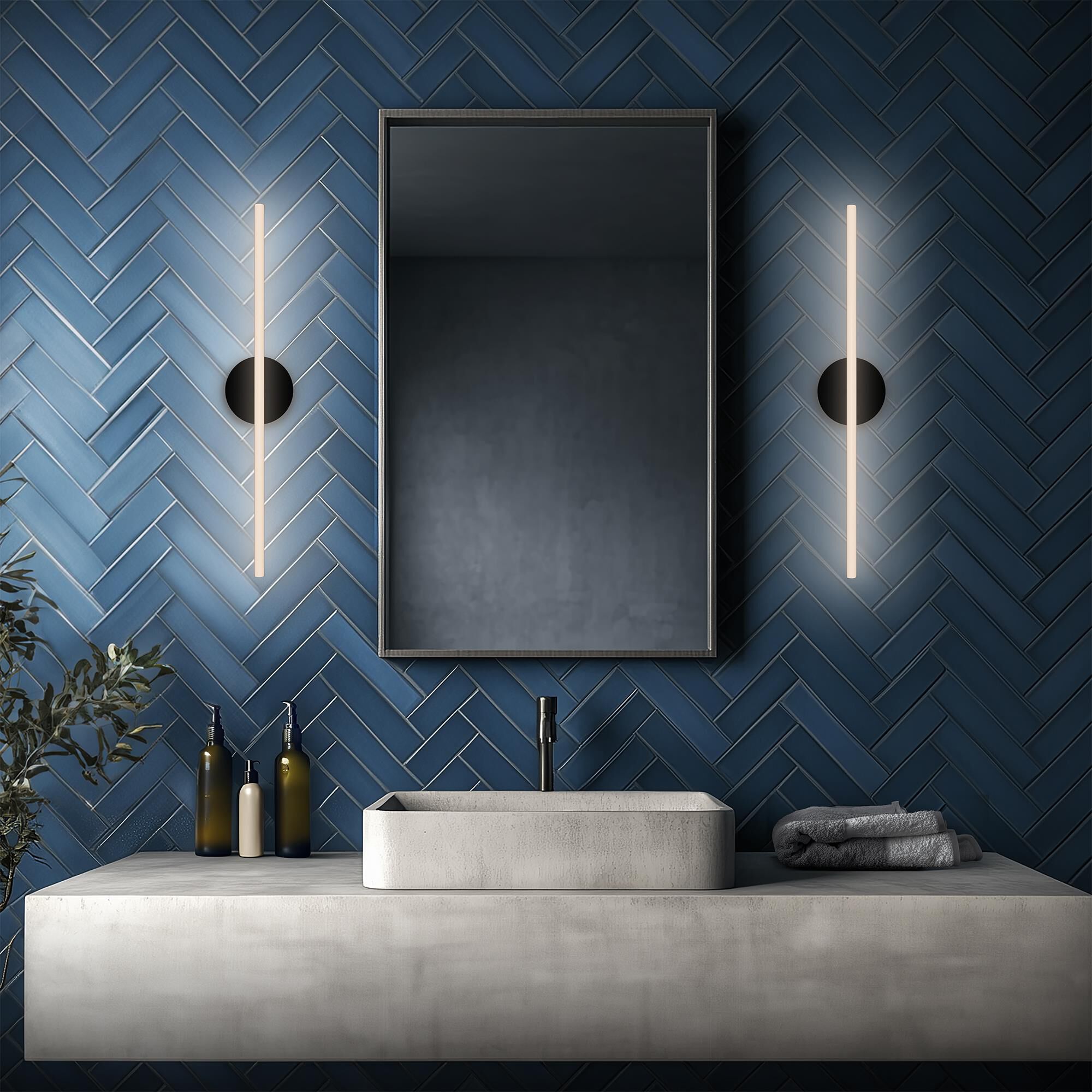 Lanky 28 Inch Wall Sconce by dweLED