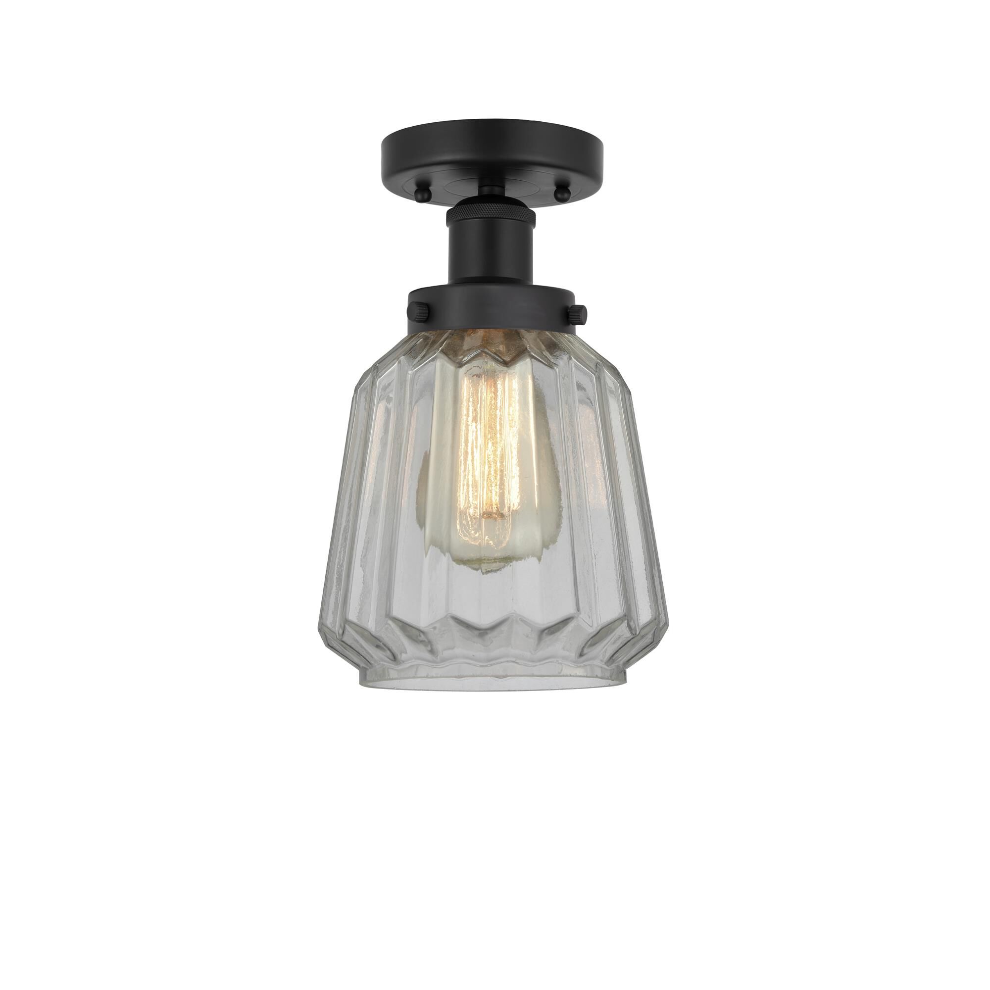 Bruno Marashlian Chatham 6 Inch 1 Light Semi Flush Mount by Innovations Lighting