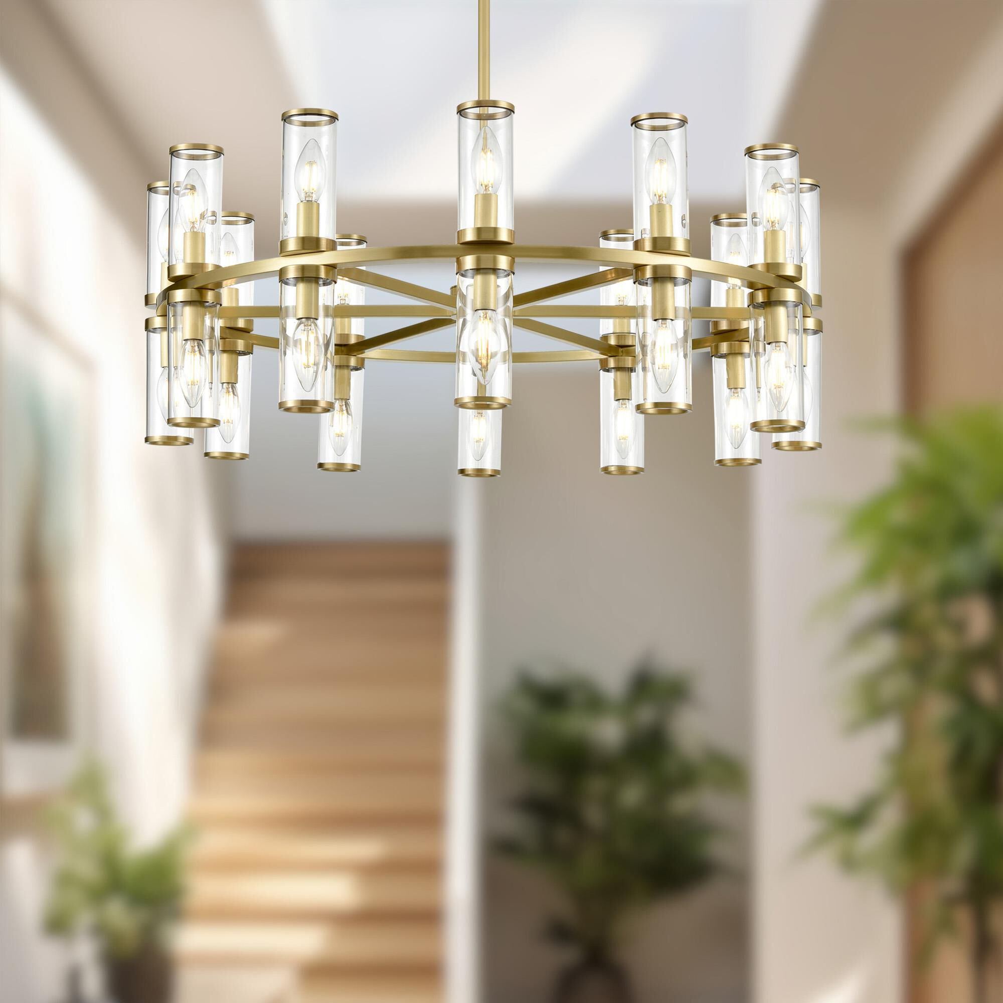 Revolve 33 Inch 24 Light Chandelier by Alora Lighting