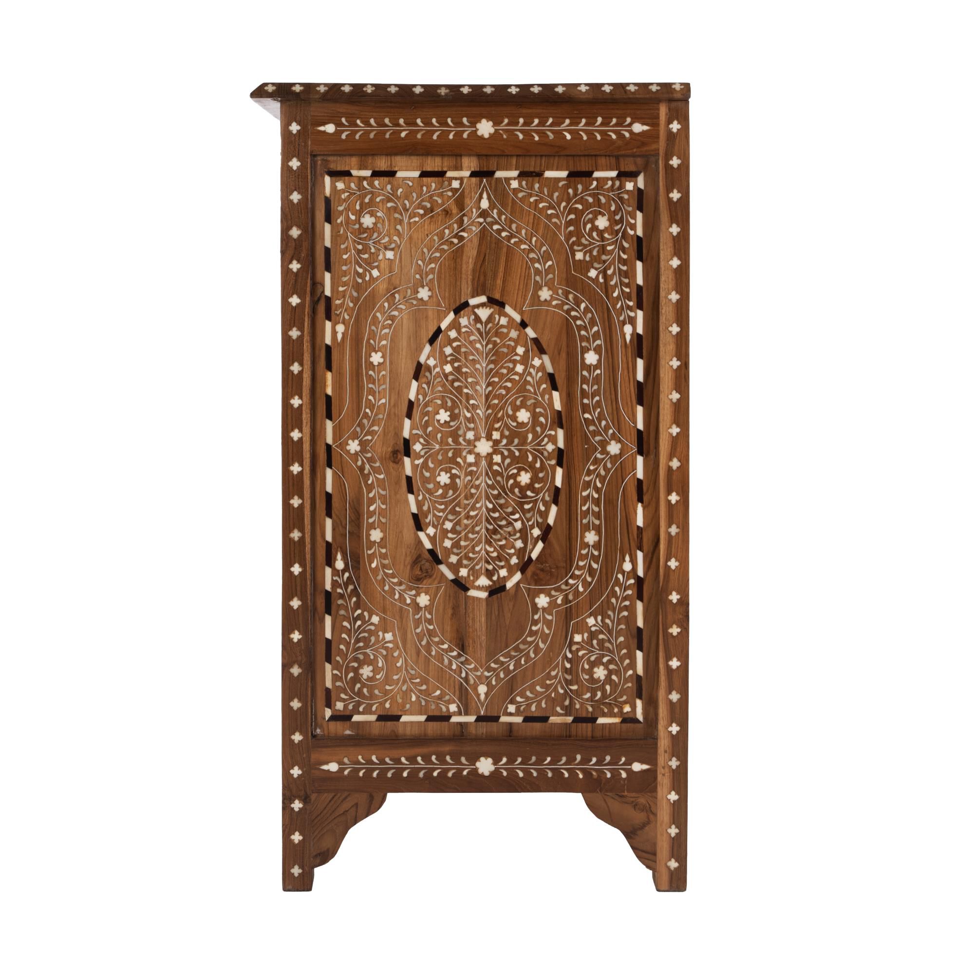 Shown in Wood and Bone Inlay finish