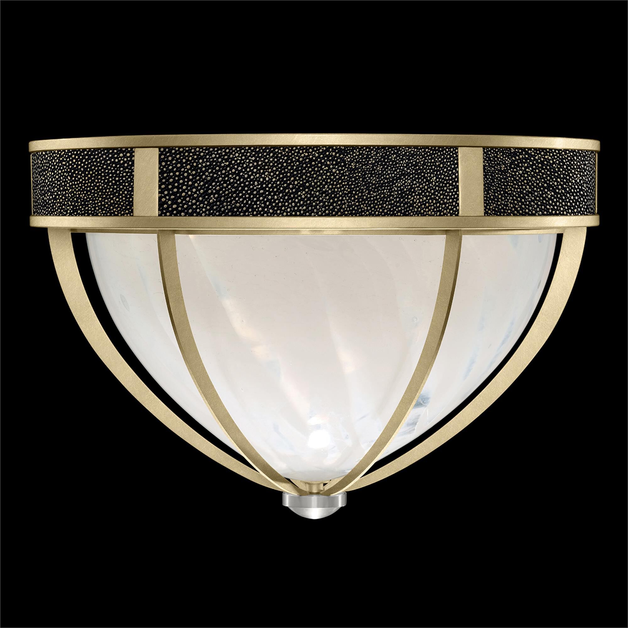 Shown in Soft Gold Leaf and Nickel  finish and Black Knight accent