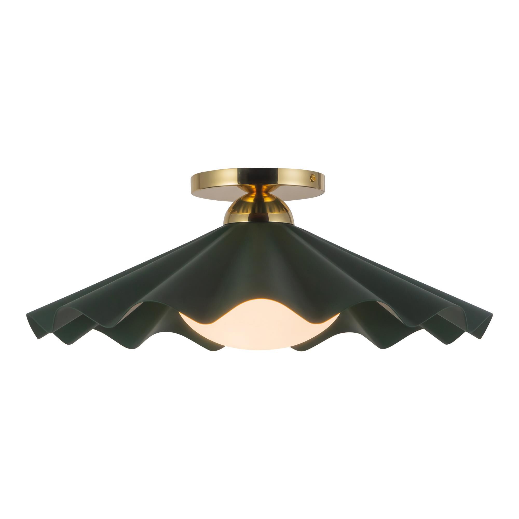 Jason Koharik Furrow 16 Inch Semi Flush Mount by Alora Lighting