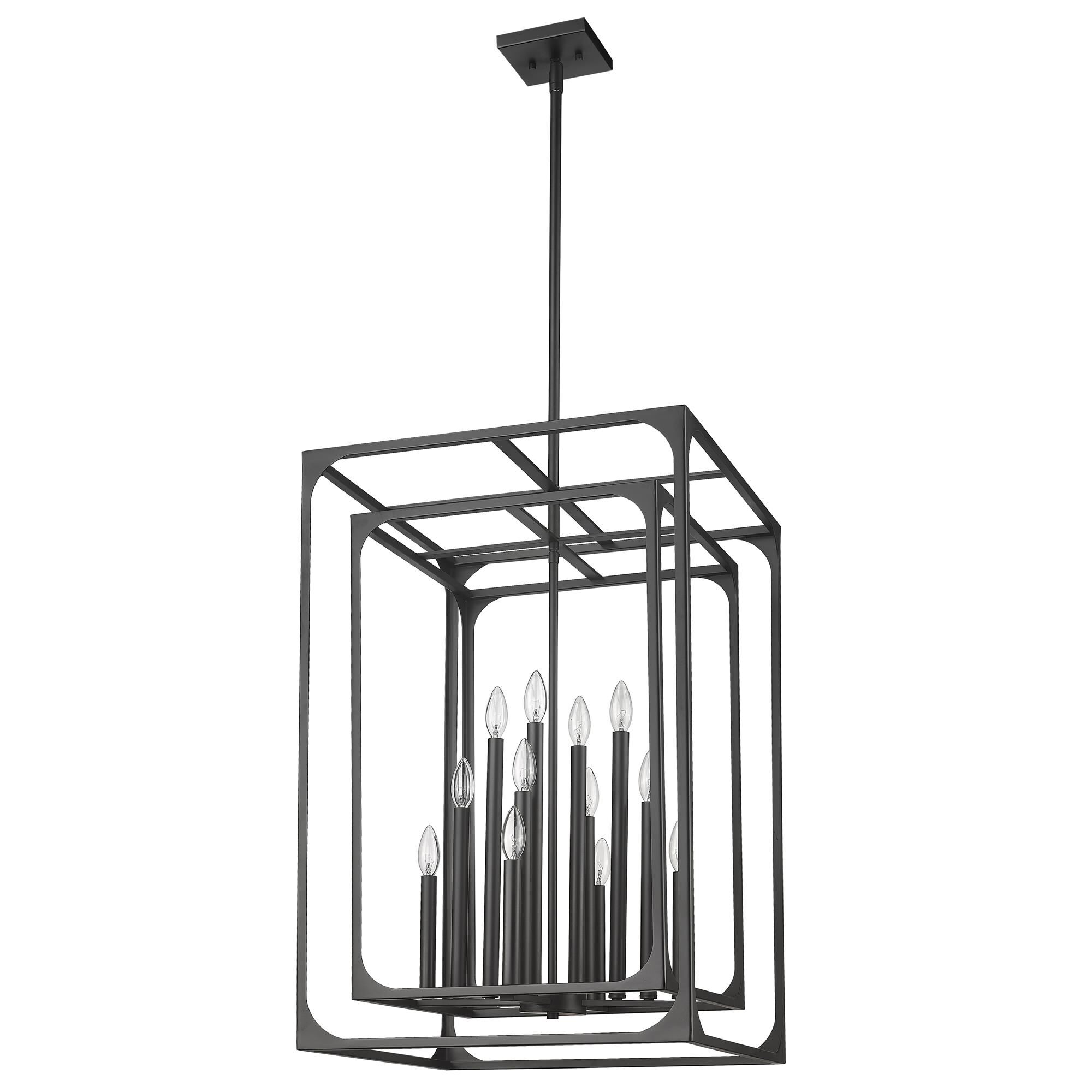 Shown in Matte Black finish and Steel shade
