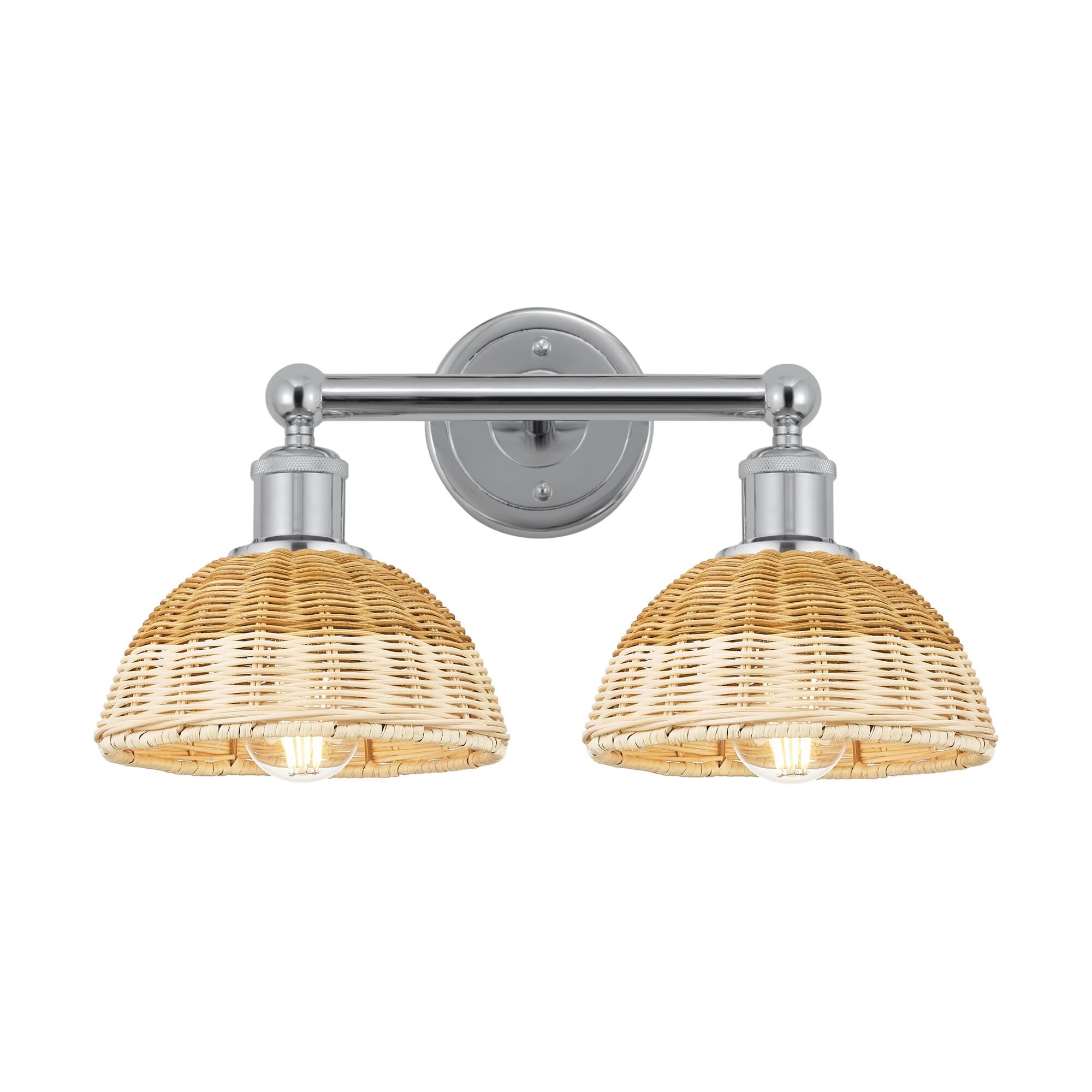 Shown in Polished Chrome finish and Natural shade