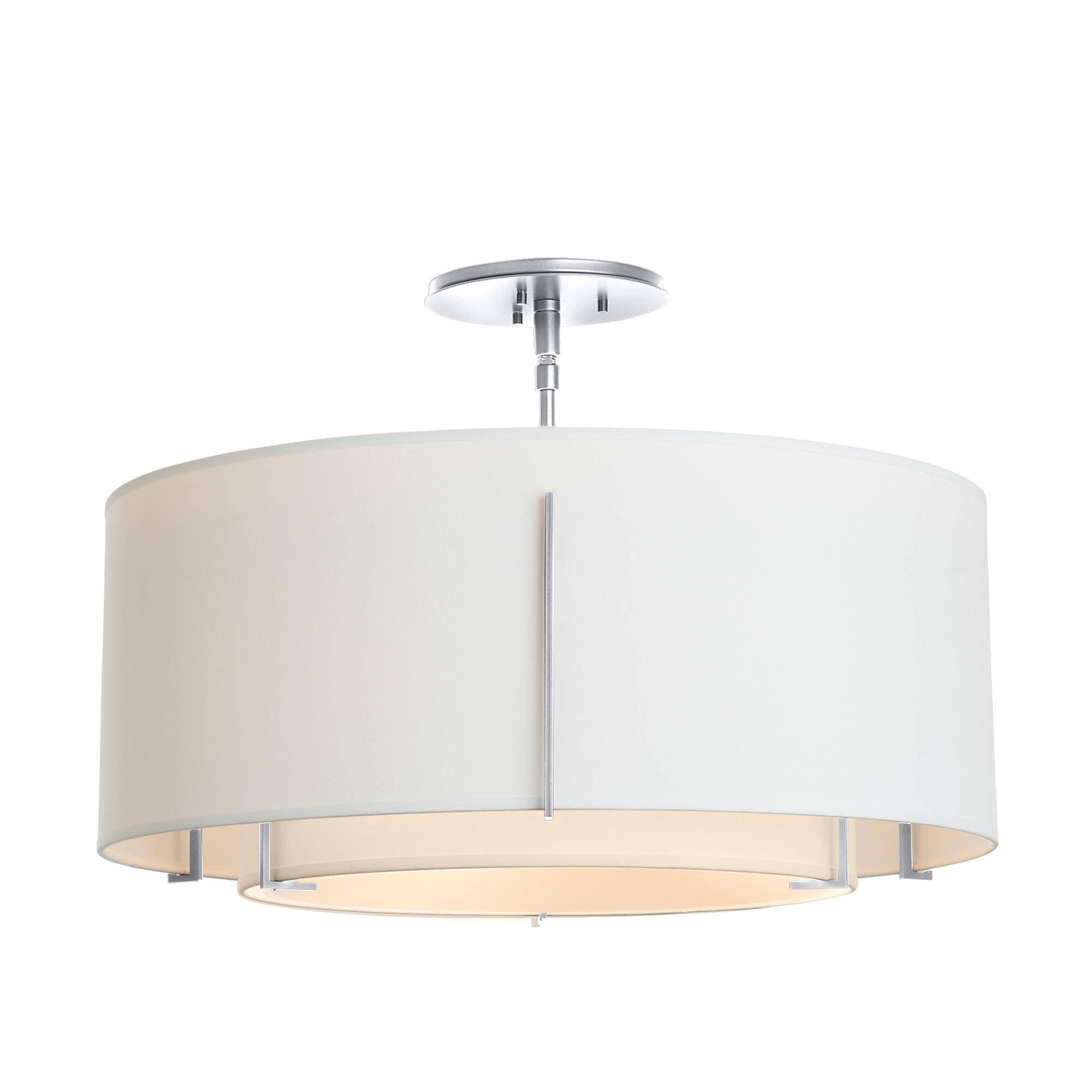 Shown in Sterling finish and Natural Anna Inner - Natural Anna Outer shade