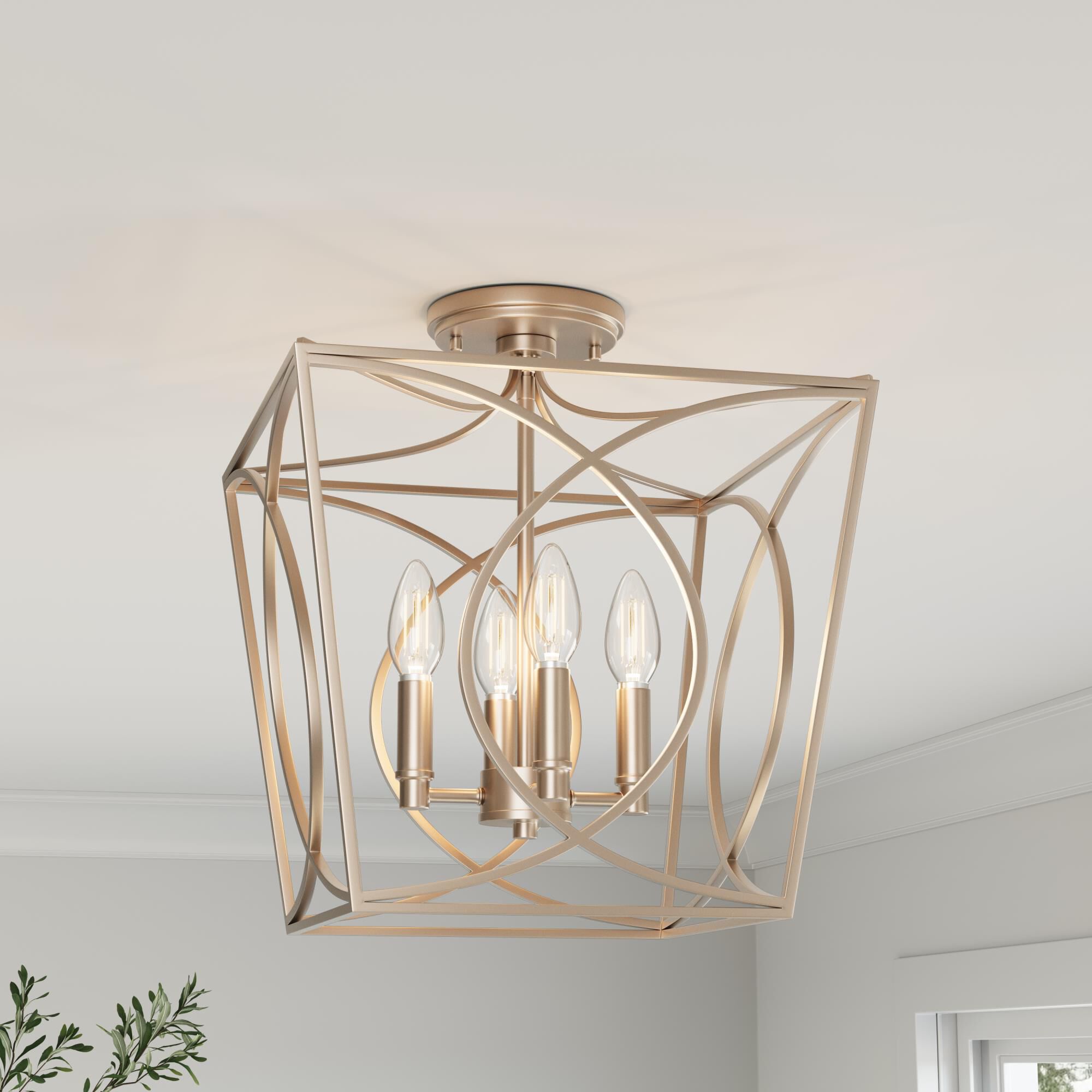 Tracy 12 Inch Semi Flush Mount by Millenium Lighting