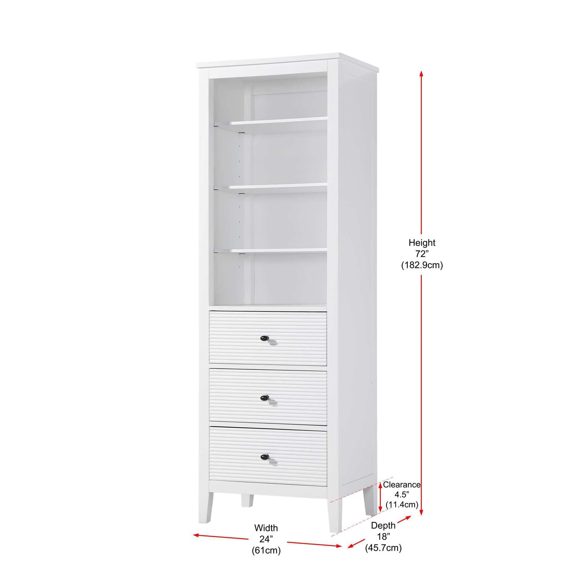 Blakely 72 Inch Storage Cabinet by Elegant Decor