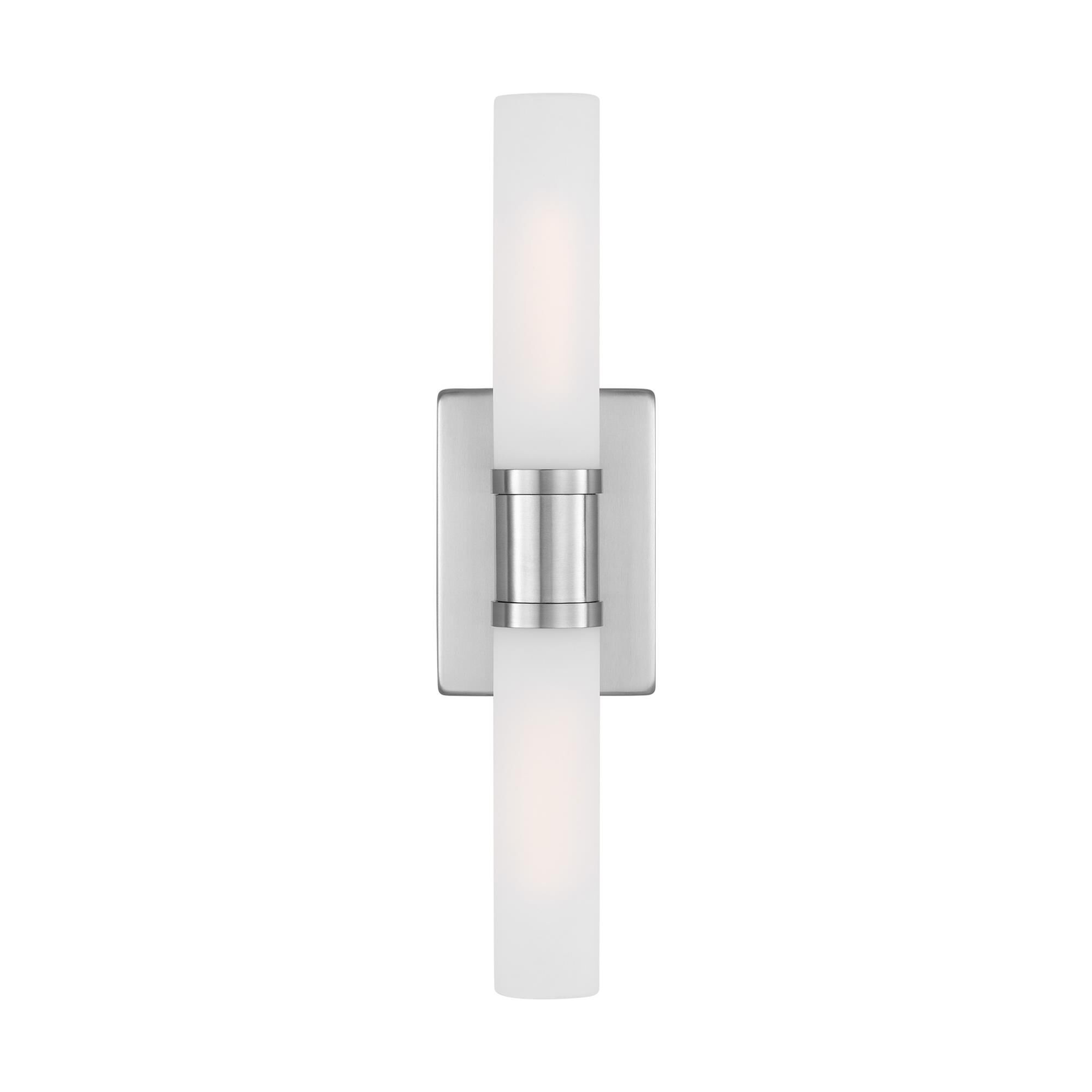 Shown in Brushed Nickel Silver finish and Satin Etched glass and Satin Etched Glass s shade