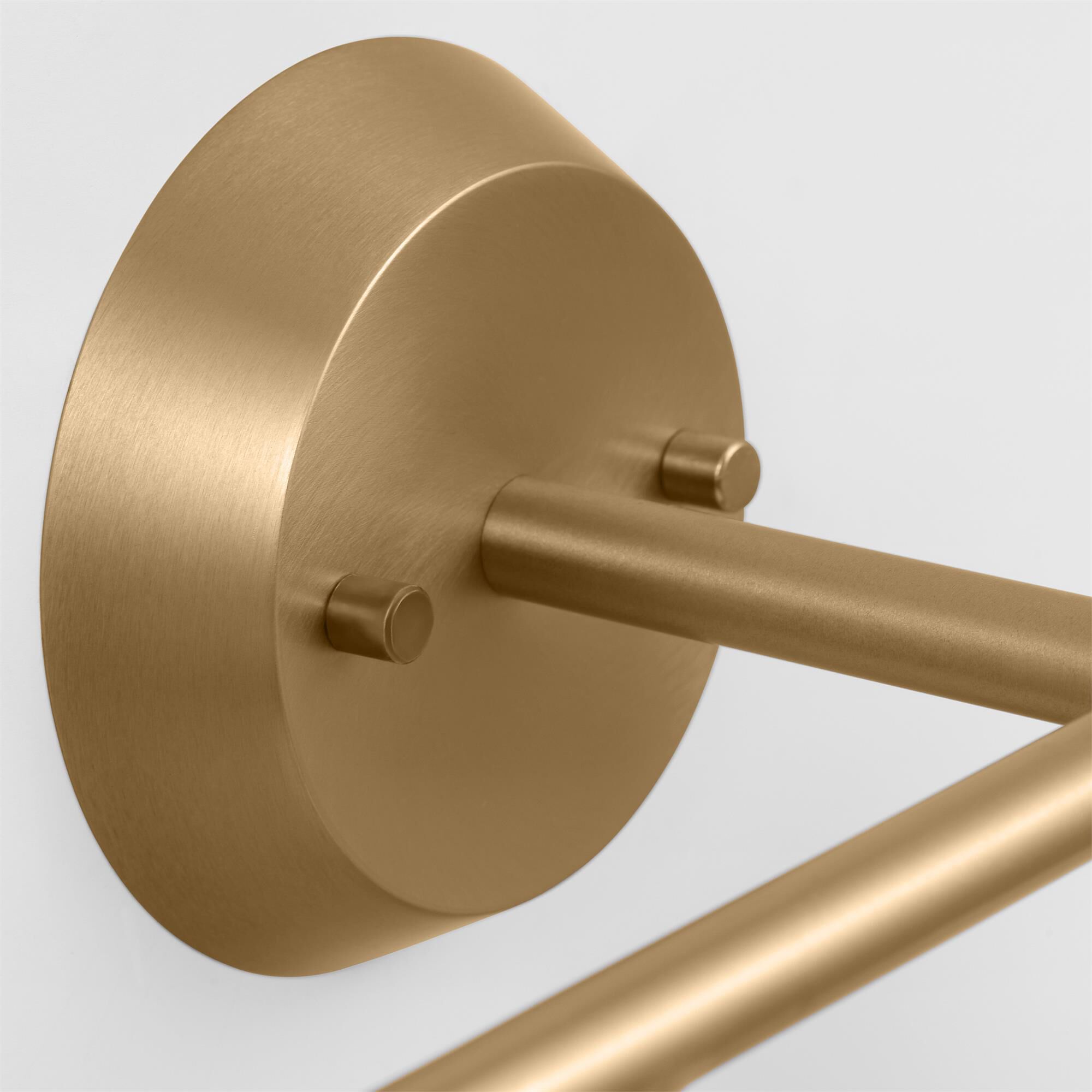 Shown in Satin Brass finish and Etched White glass