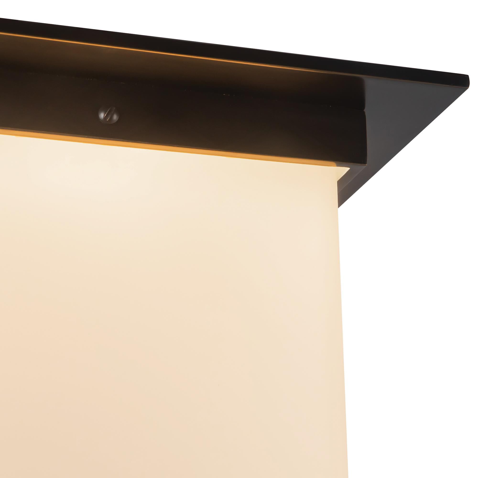 Shown in Urban Bronze finish and Matte Opal glass