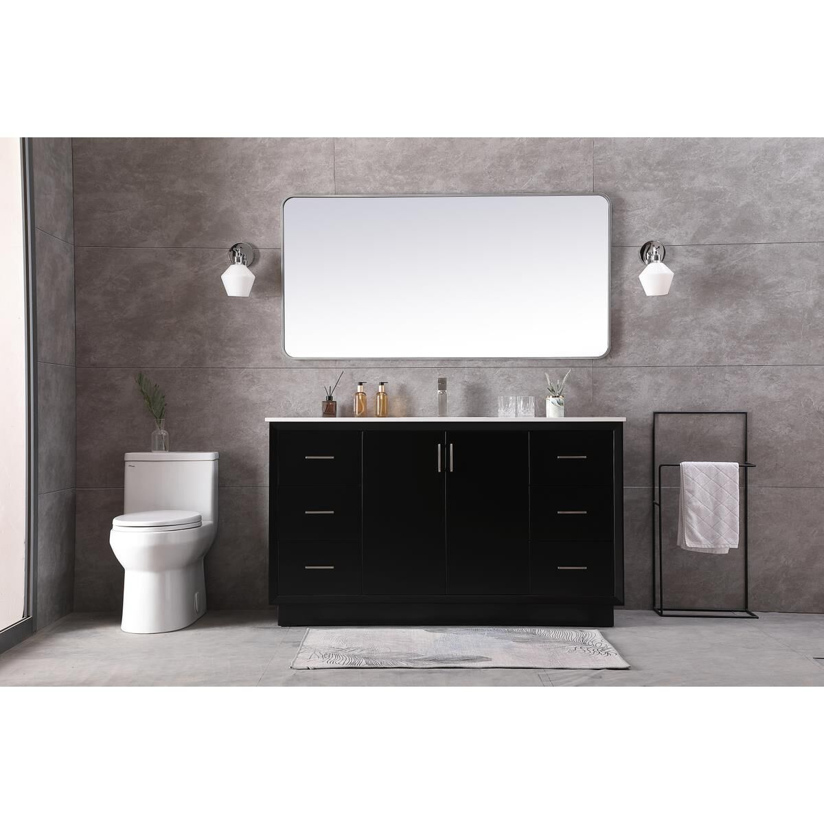 Hayes 60 Inch Bath Vanity by Elegant Decor