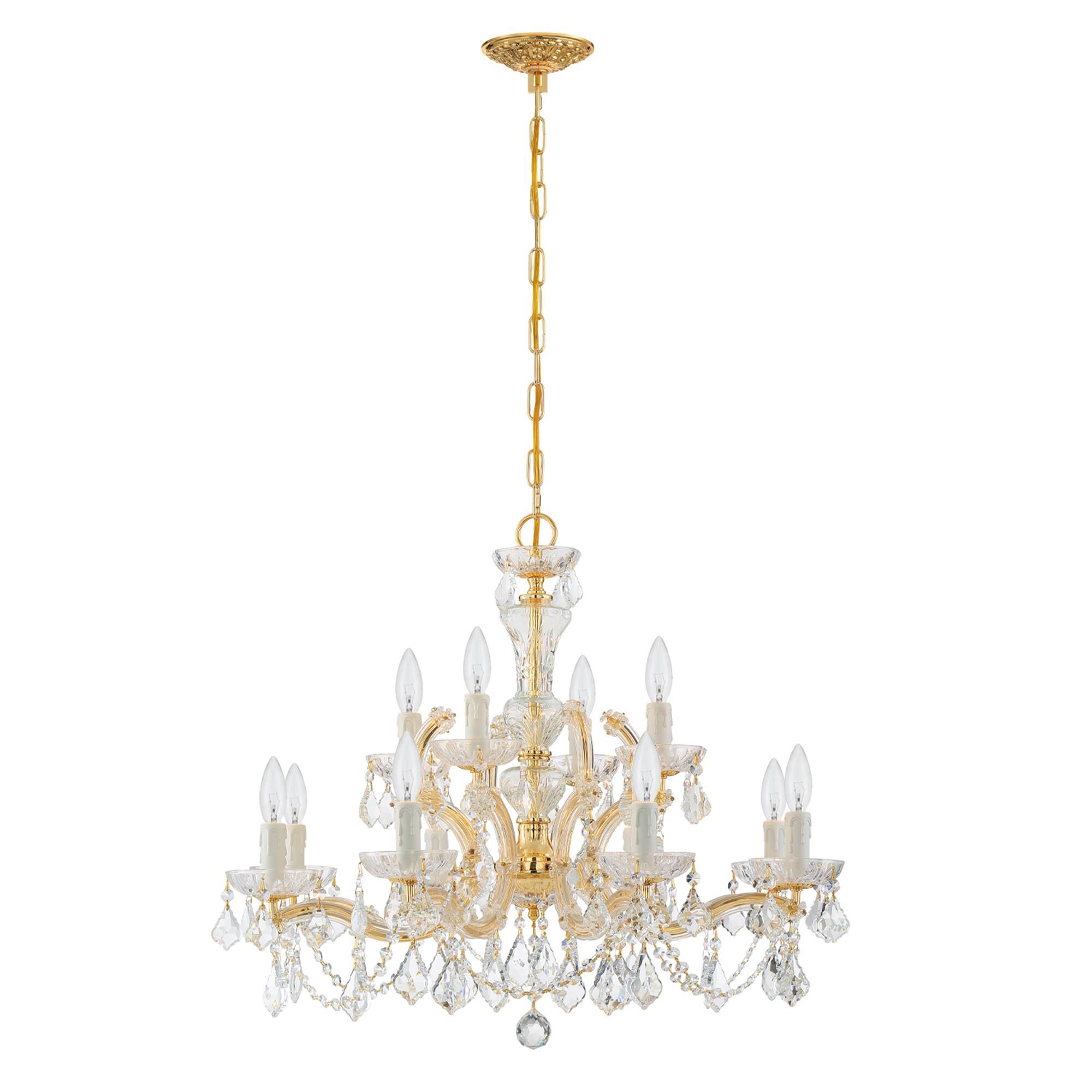 Maria Theresa 29 Inch 12 Light Chandelier,