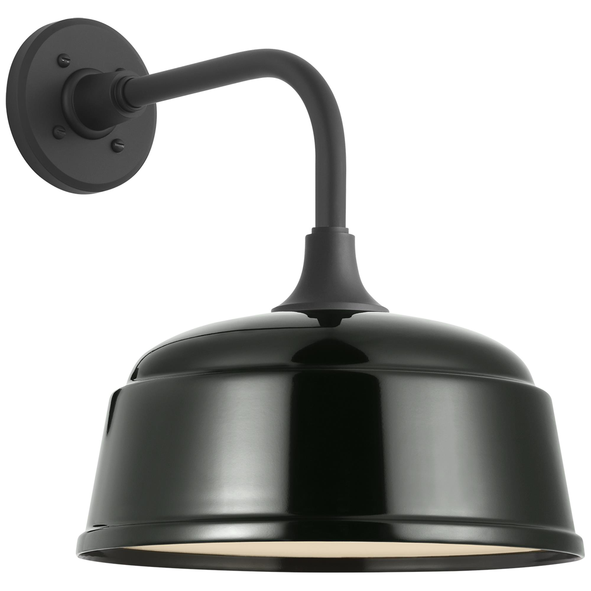 Shown in Matte Black finish and Green Rockhouse shade