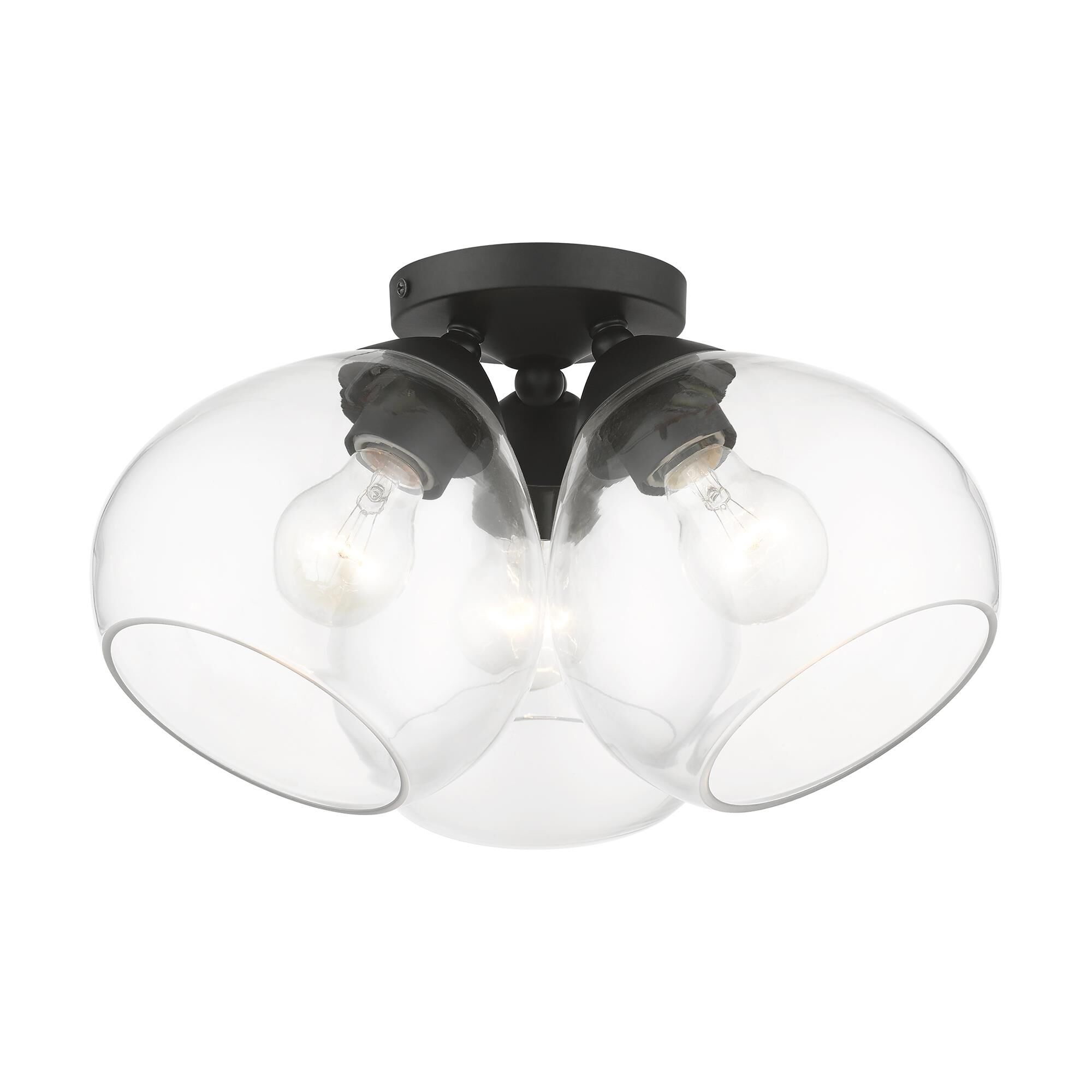 Catania 16 Inch 3 Light Semi Flush Mount by Livex Lighting
