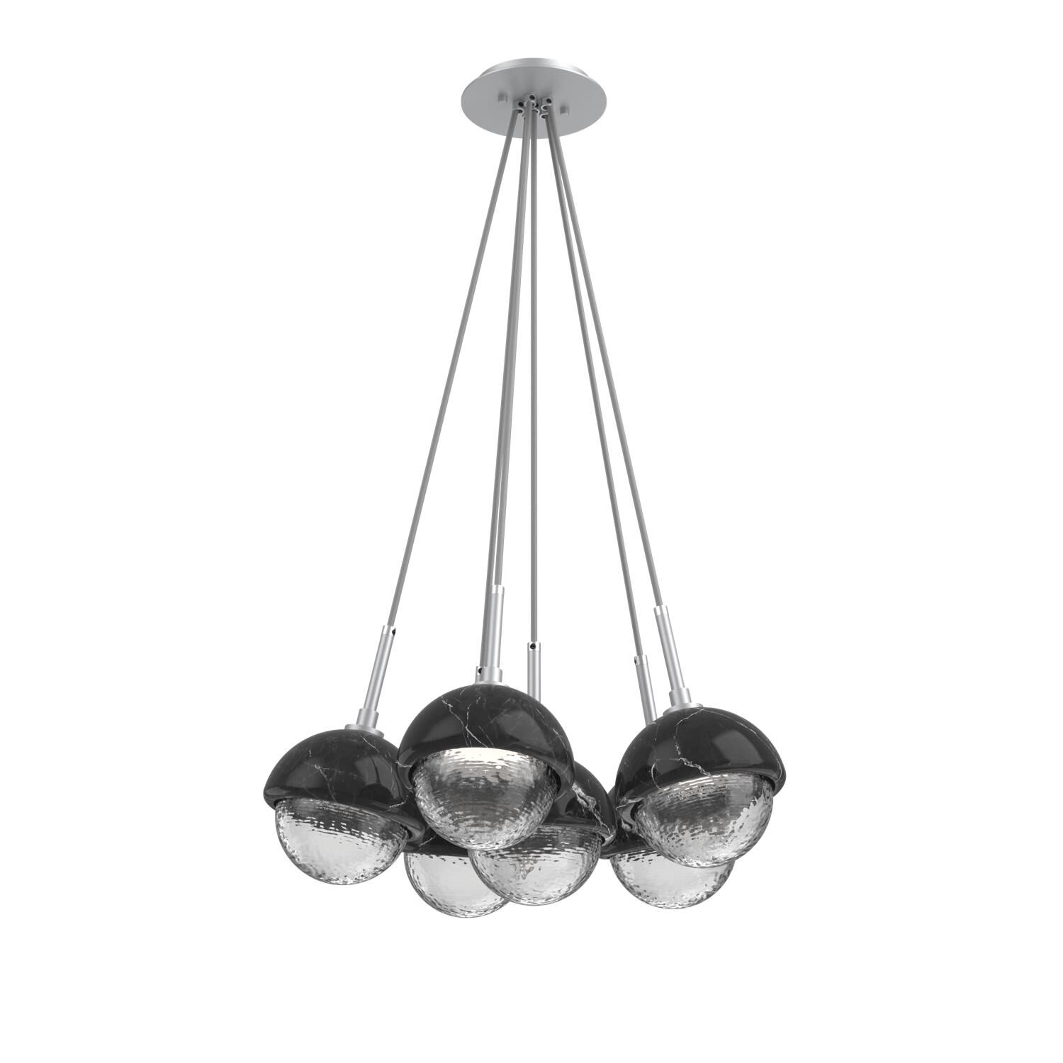 Levi Wilson Cabochon 19 Inch Multi Pendant Light by Hammerton Studio