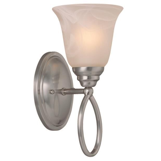 Shown in Satin Nickel finish and Yes glass and Yes shade