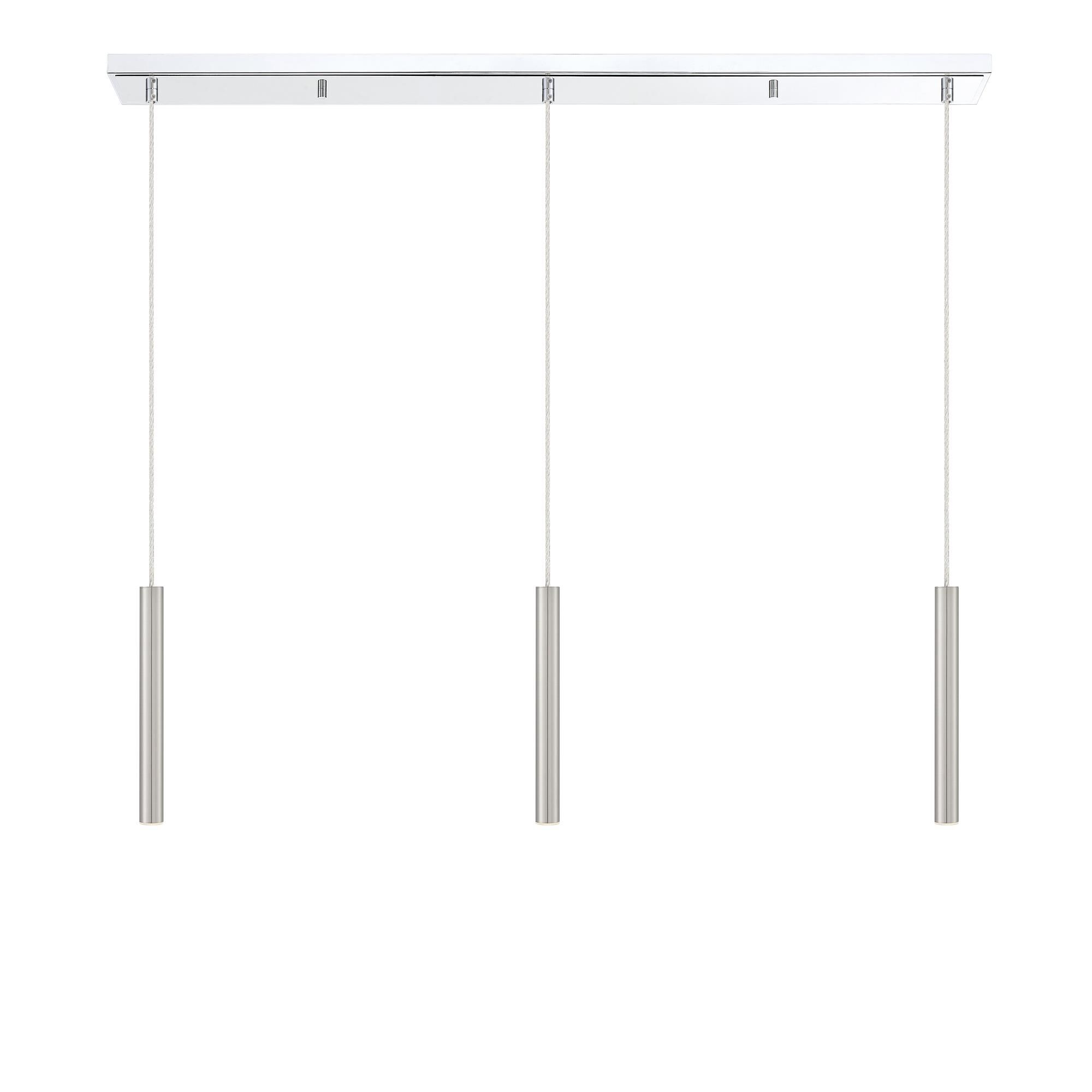Shown in Chrome finish and Steel glass and Steel shade