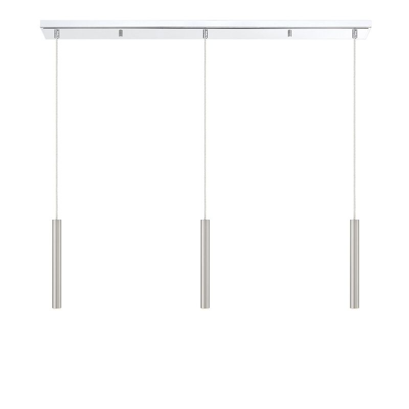 Forest 46 Inch 3 Light LED Linear Suspension Light by Z-Lite