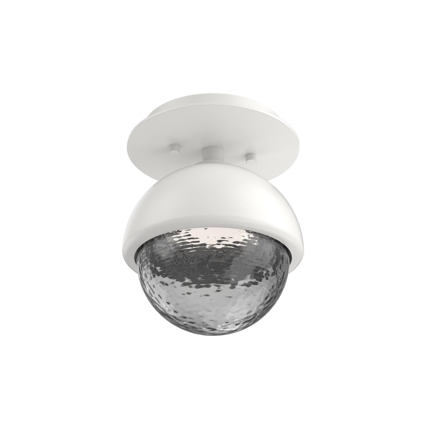 Shown in Salt White finish and Smoke glass and Metal Shade Matching Finish accent