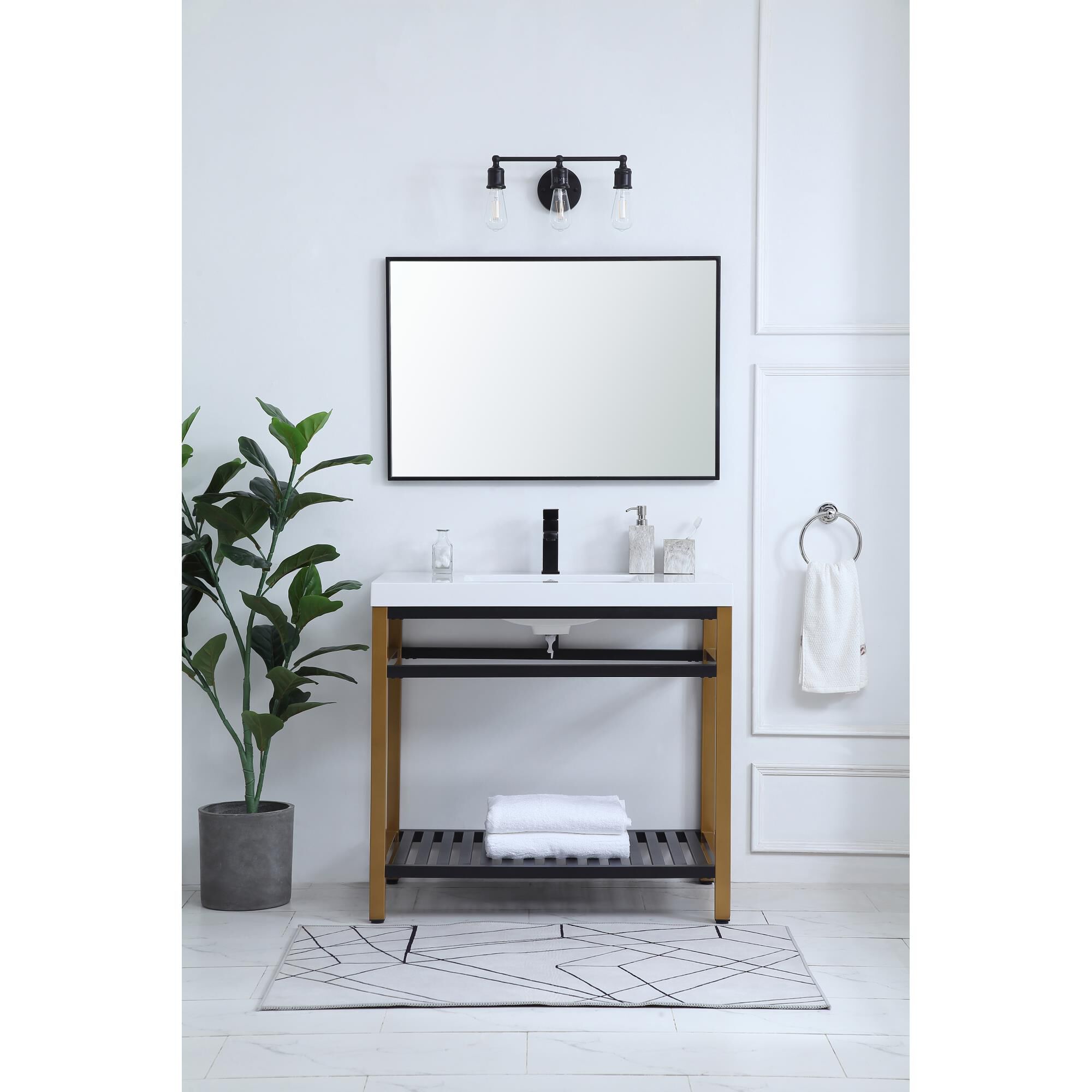 Shown in Golden Black finish