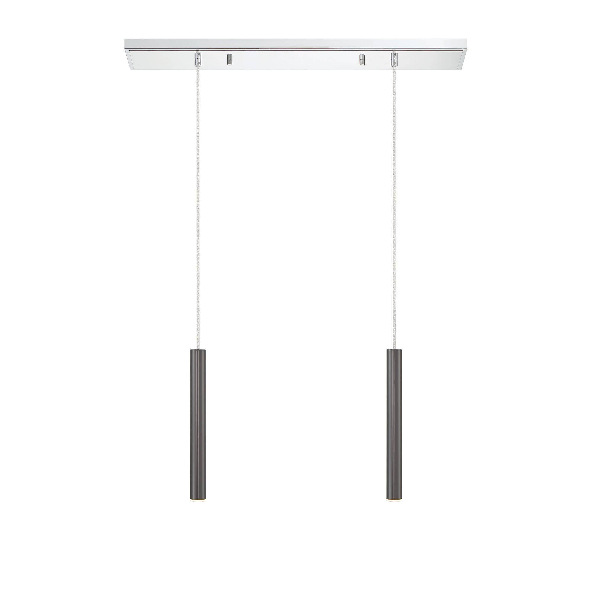 Shown in Chrome finish and Steel glass and Steel shade
