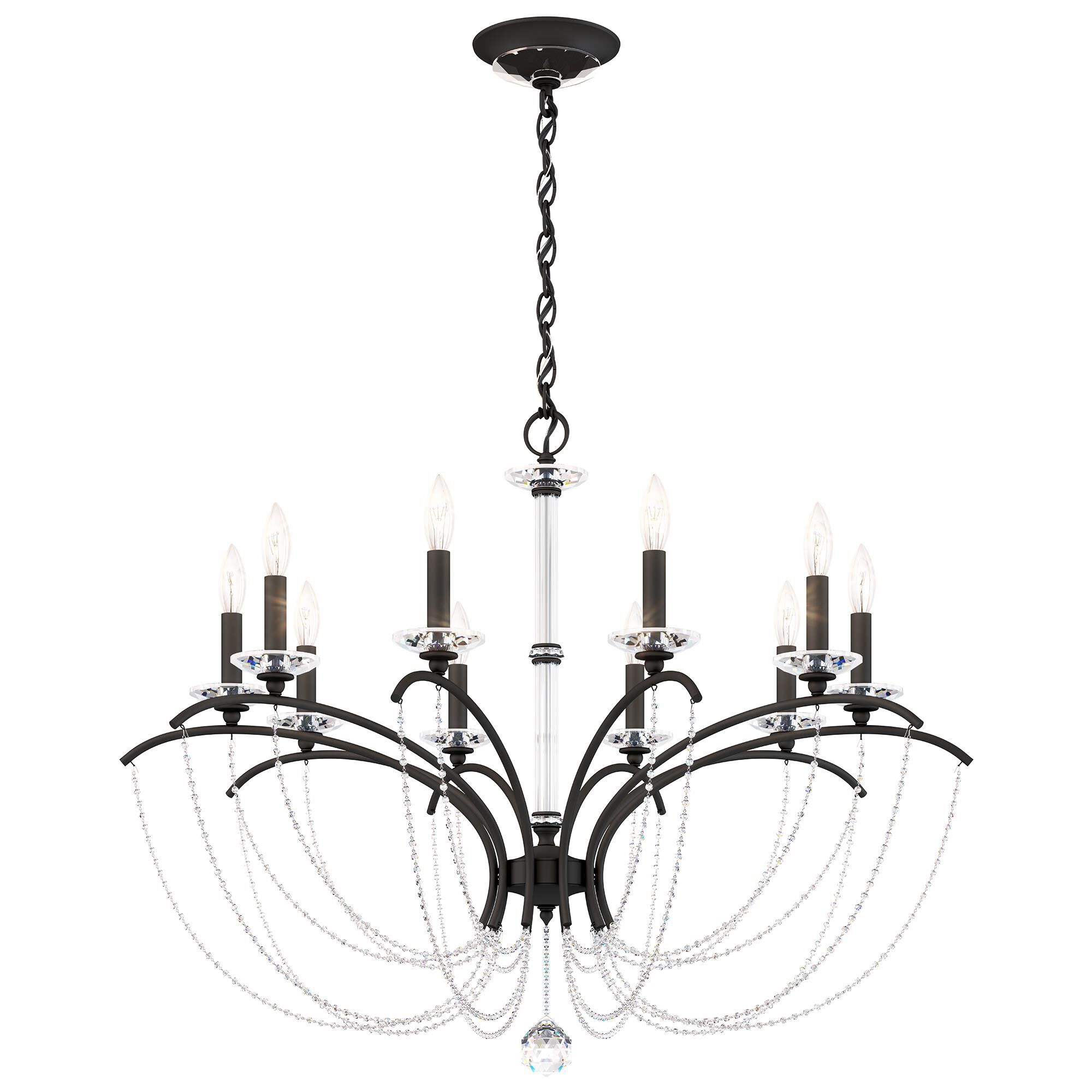 Shown in Black finish and Clear Optic crystal