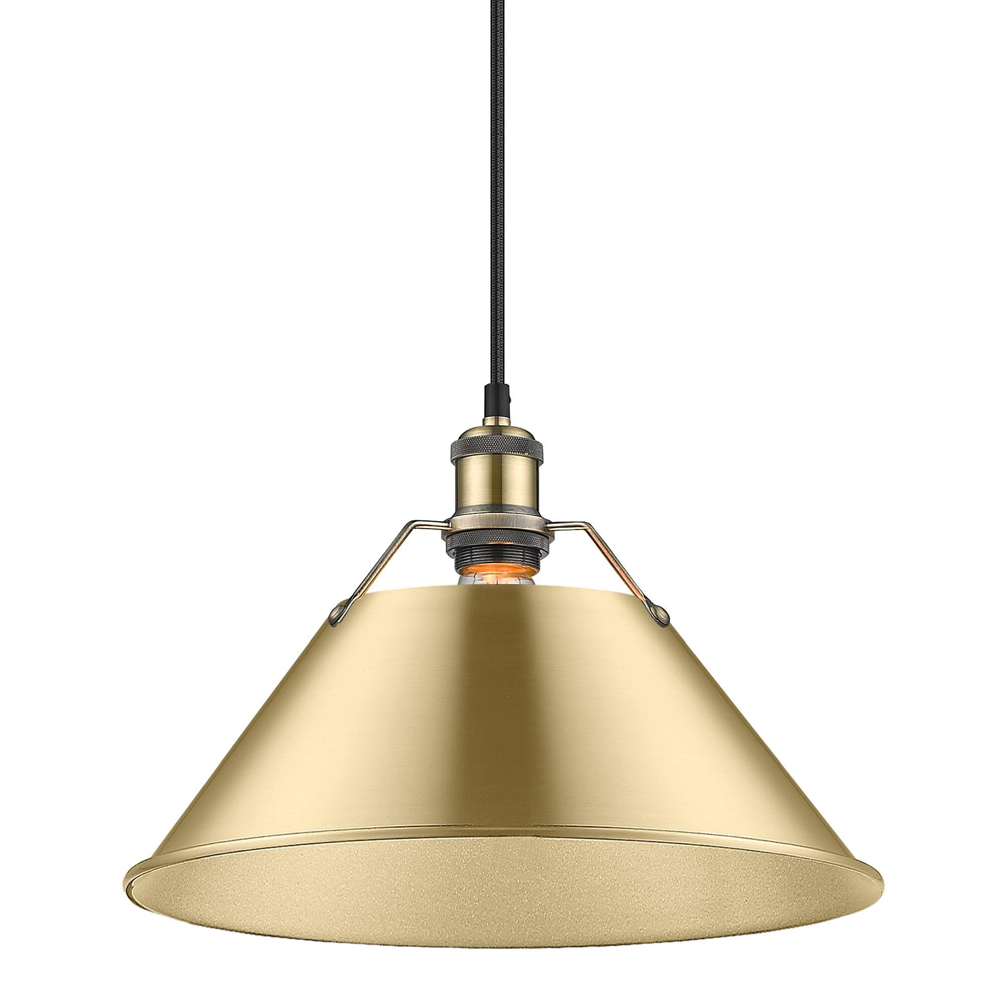 Orwell 14 Inch Large Pendant by Golden Lighting