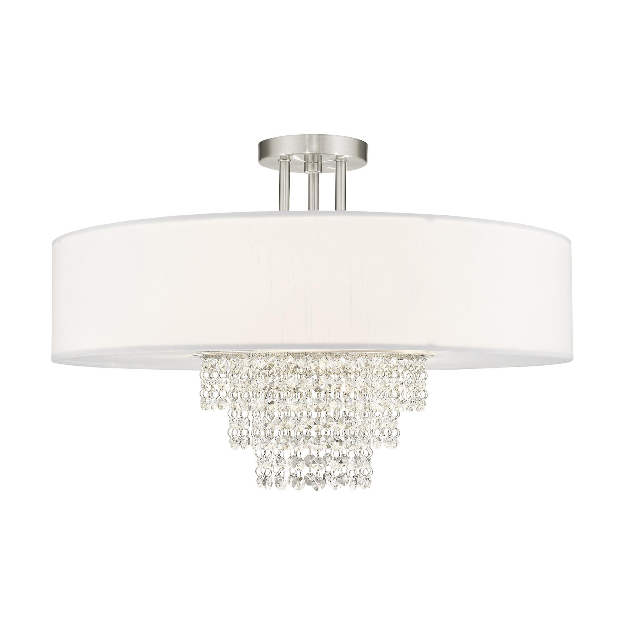 Carlisle 22 Inch 5 Light Semi Flush Mount by Livex Lighting